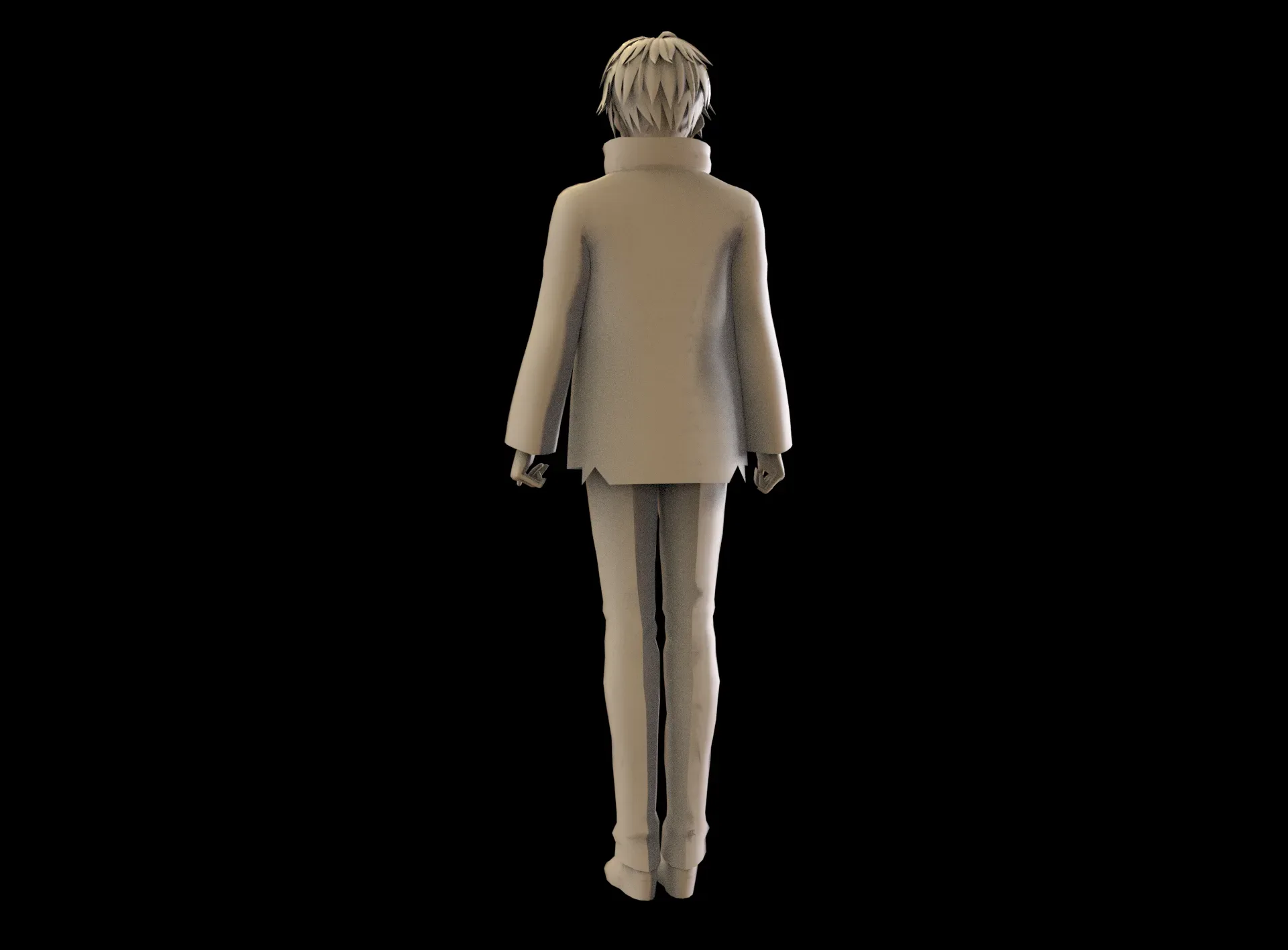 Anime Boy Low Poly Character 1