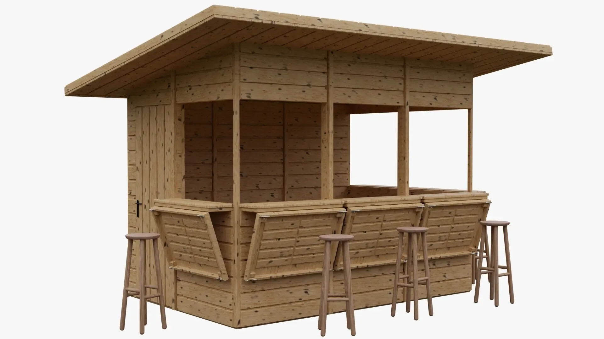 Wooden kiosk - FlippedNormals