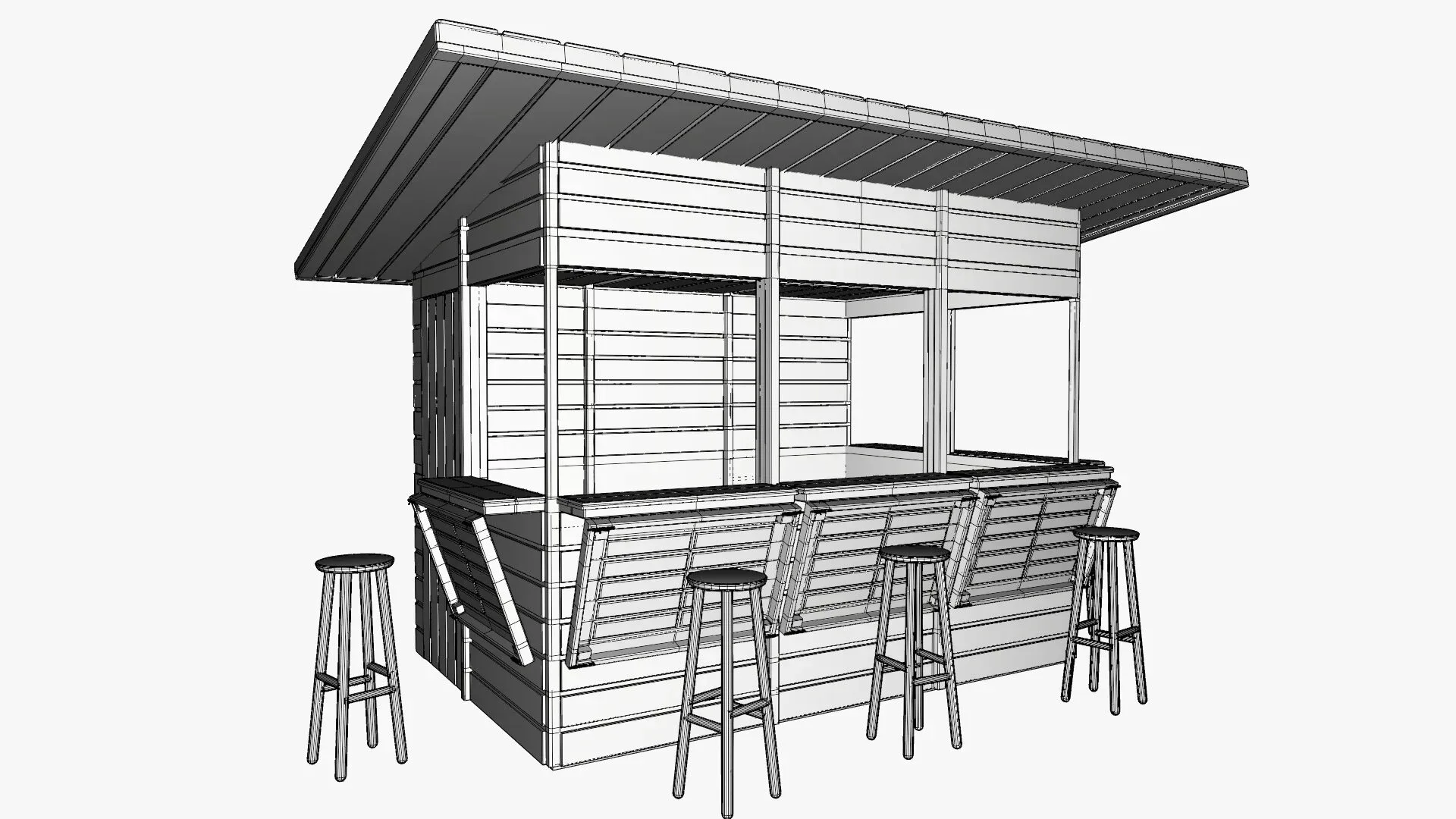 Wooden kiosk - FlippedNormals