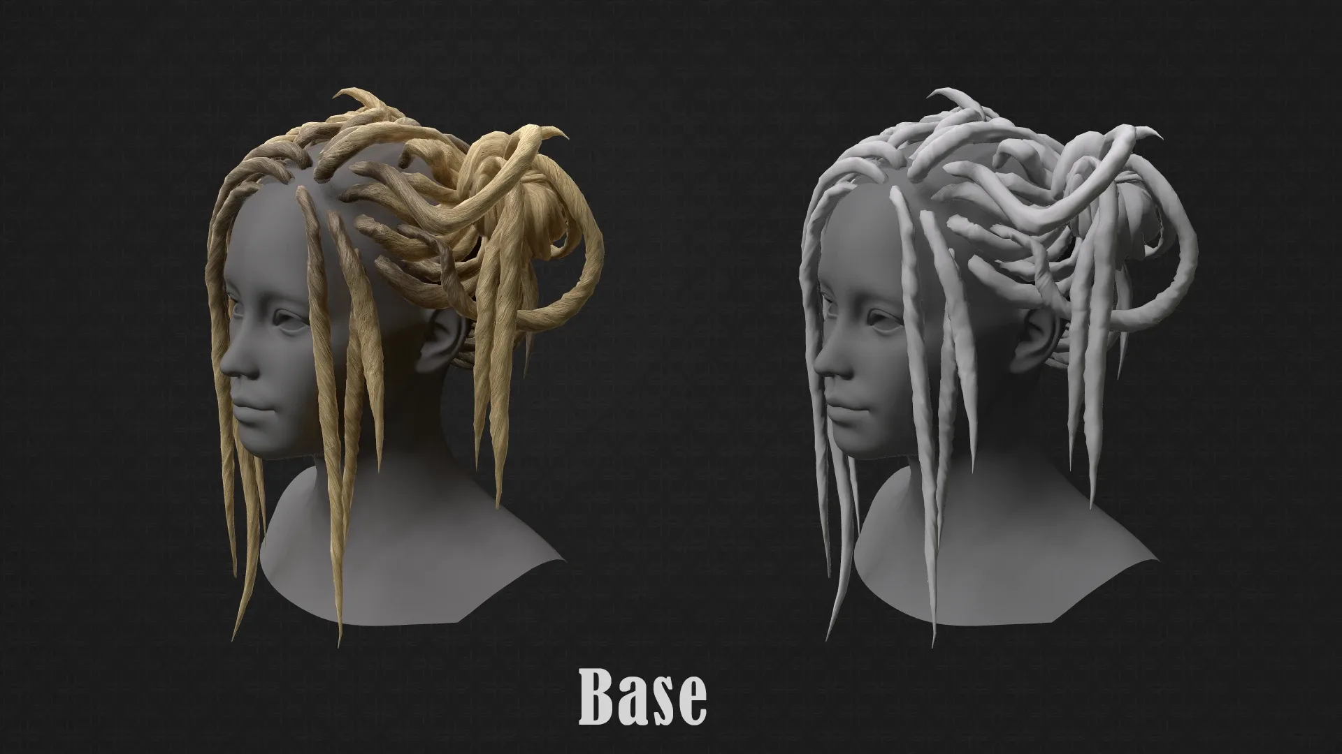 Two buns of dreads