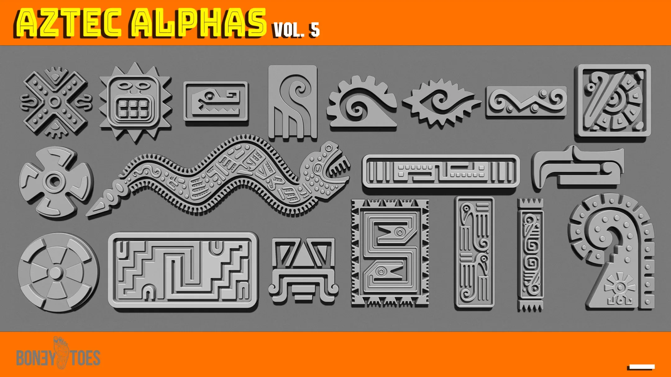 Aztec Alpha Brushes Volume 5