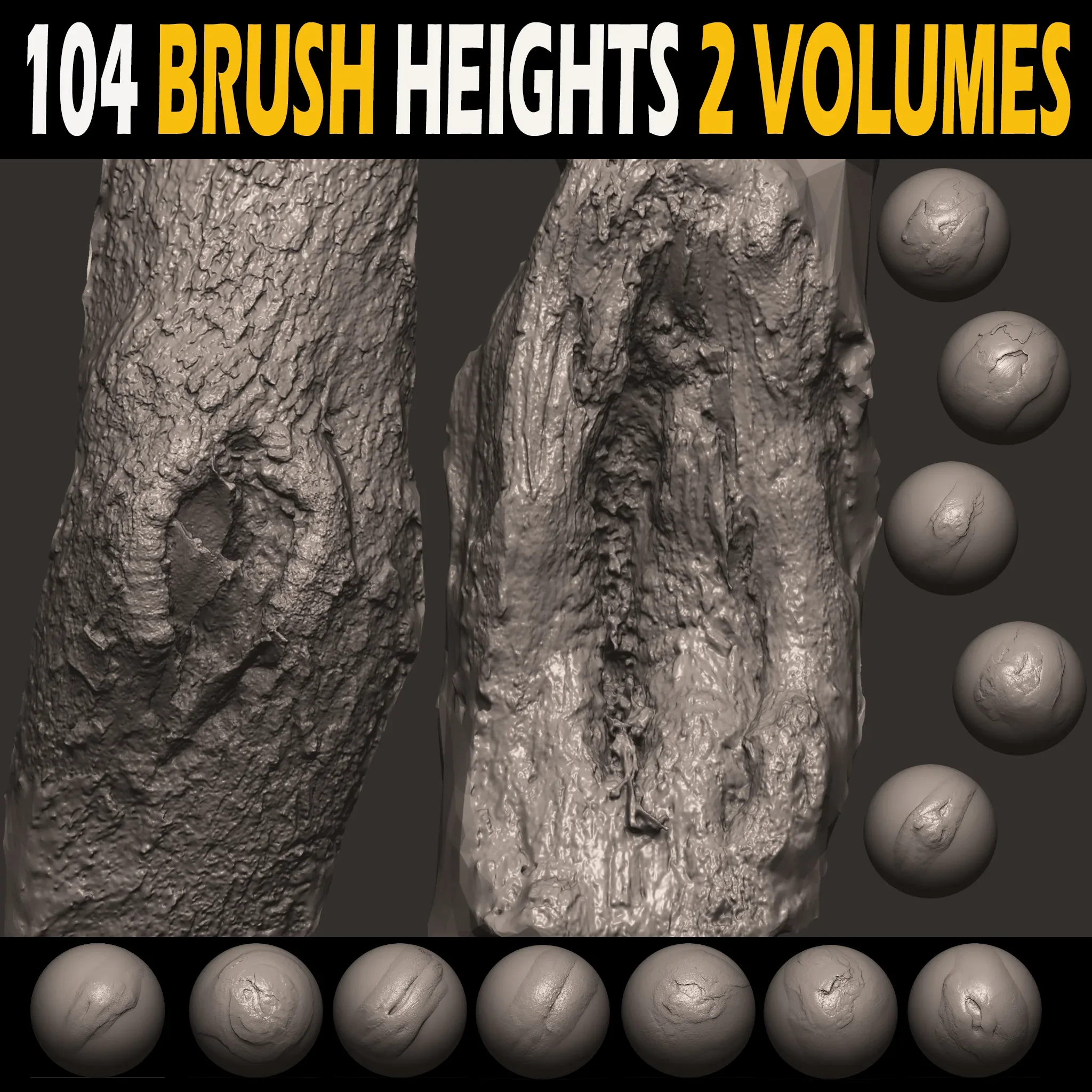 Z brush - Trunk Detail Brushes 2 Volumes