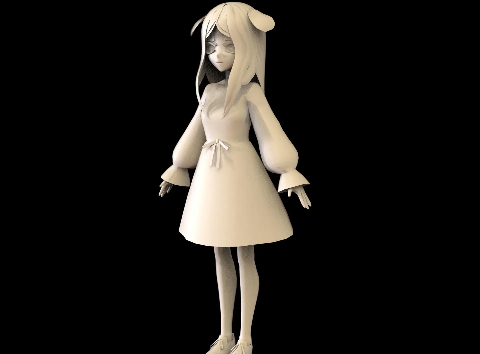 game ready Low Poly Anime Character 5