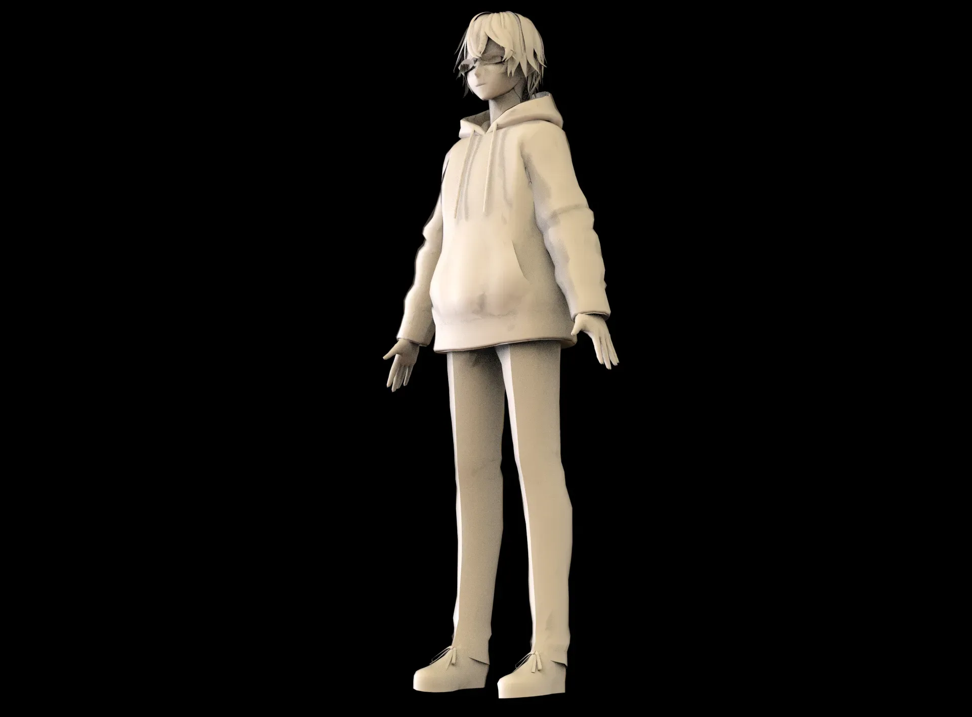 game ready Low Poly Anime Character 5