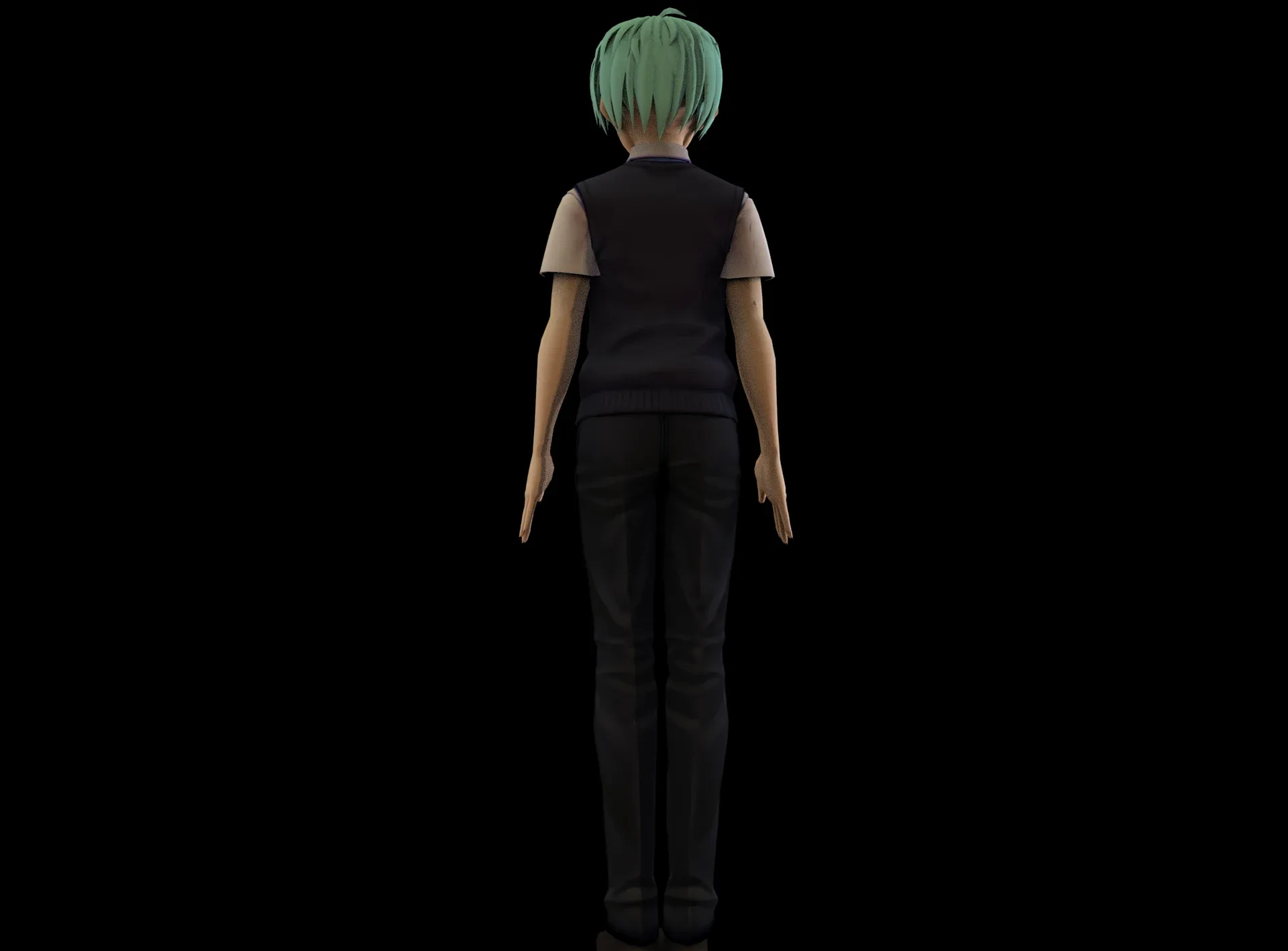 game ready Low Poly Anime Character 7