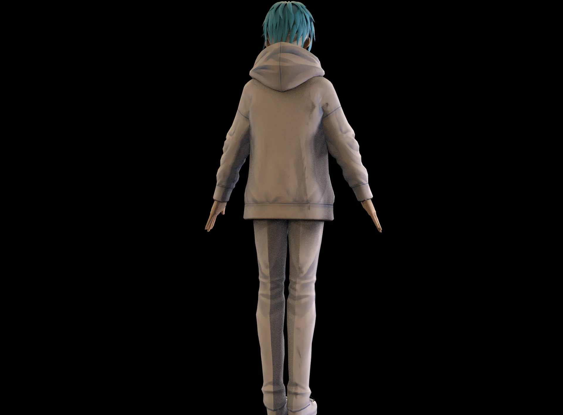 game ready Low Poly Anime Character 8