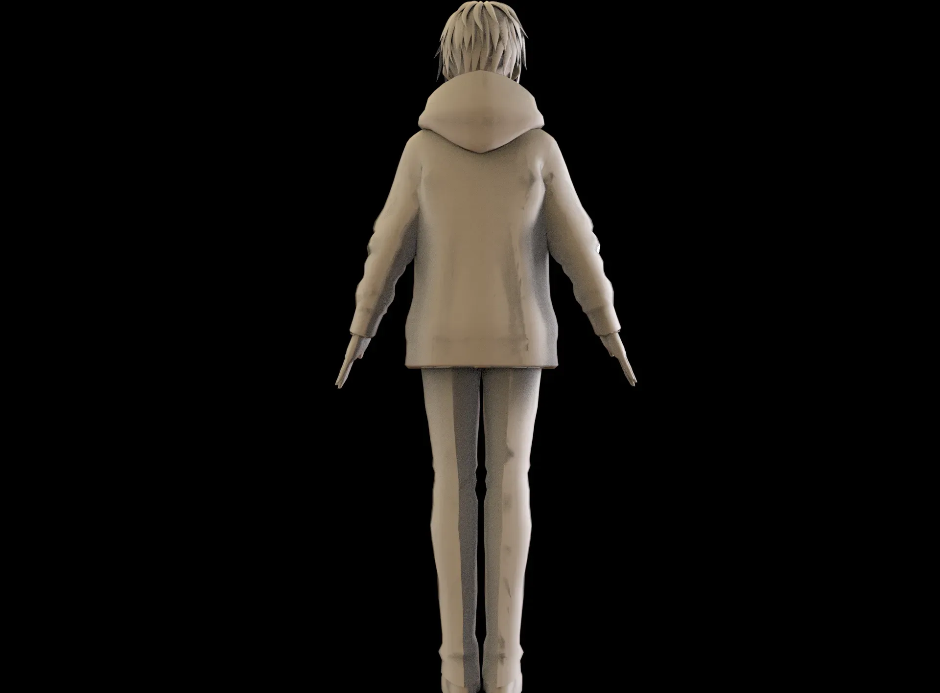 game ready Low Poly Anime Character 8