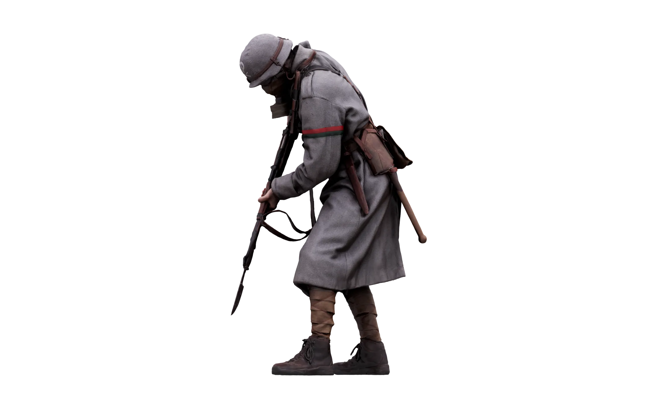 Cleaned Body Scan | 3D Model Owen Reid | Army Stormtrooper Bayonette Aim Down