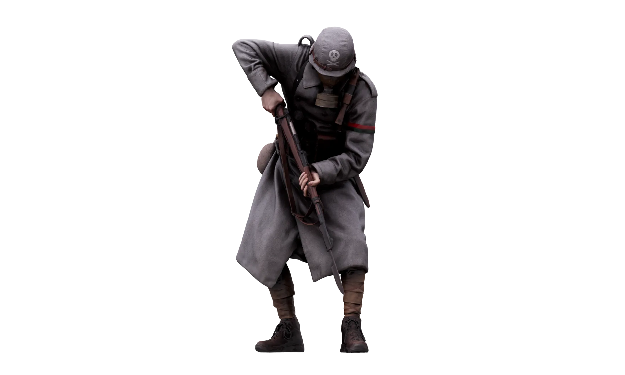 Cleaned Body Scan | 3D Model Owen Reid | Army Stormtrooper Bayonette Aim Down