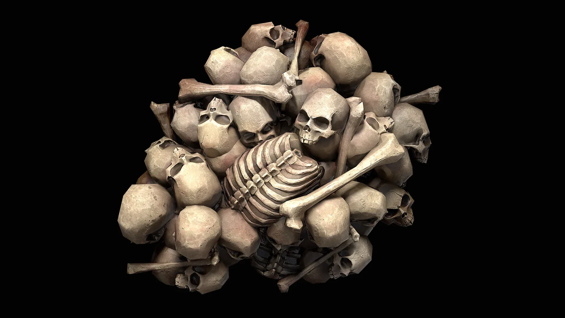 Pile of bones