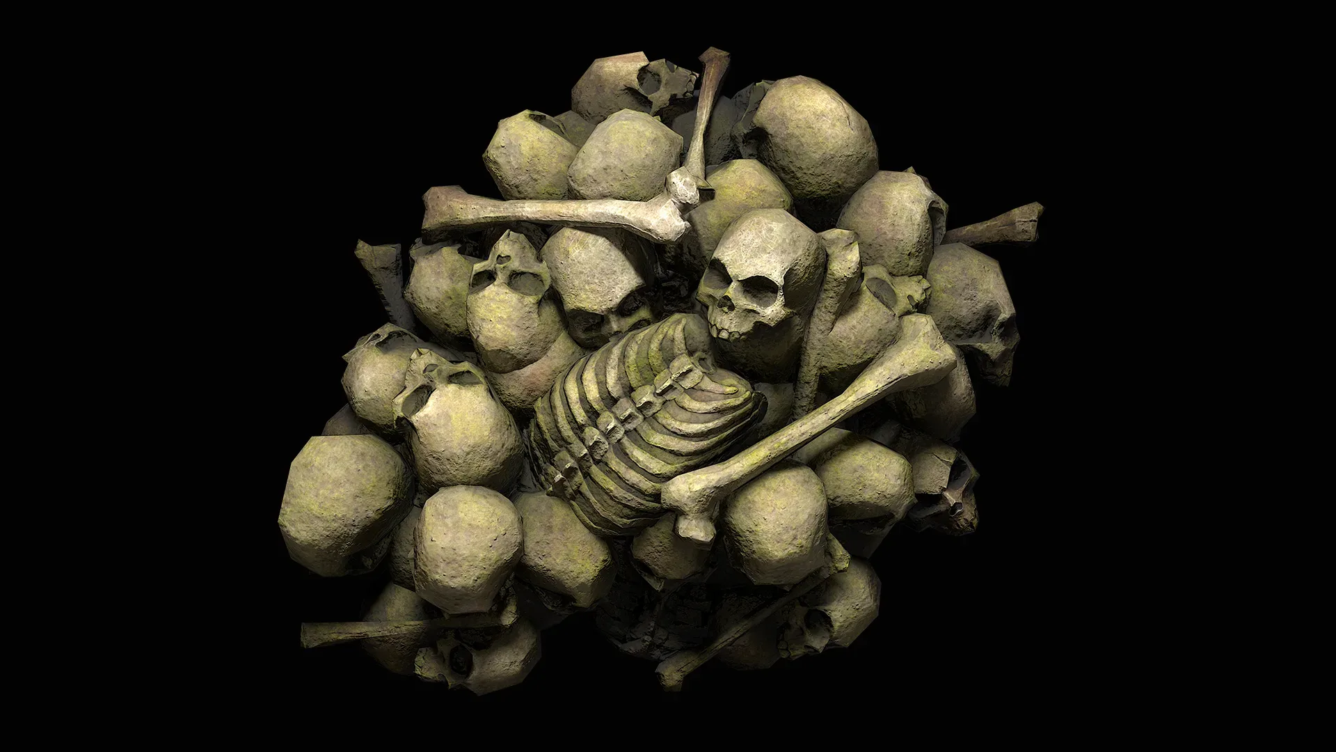 Pile of bones