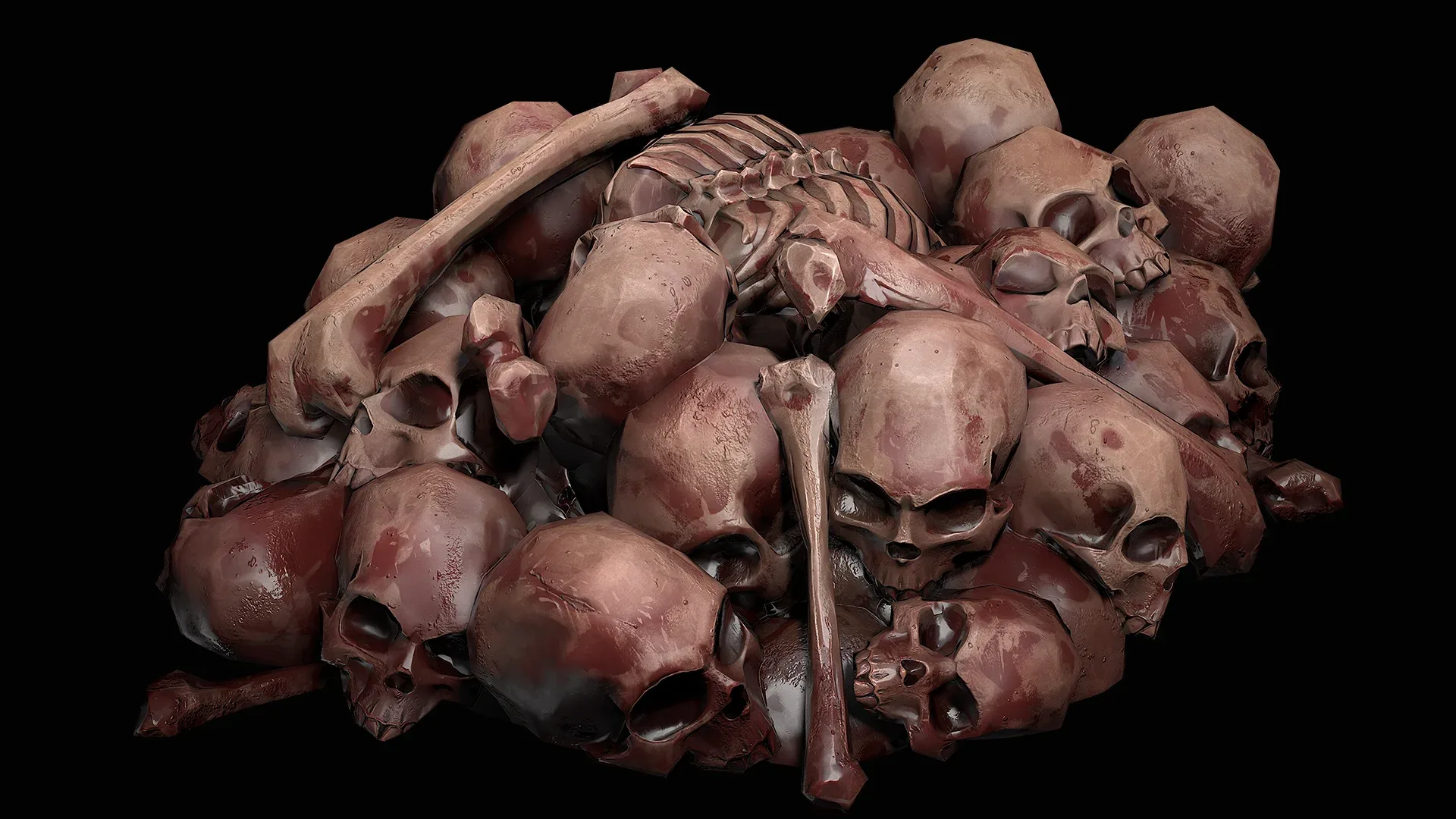 Pile of bones