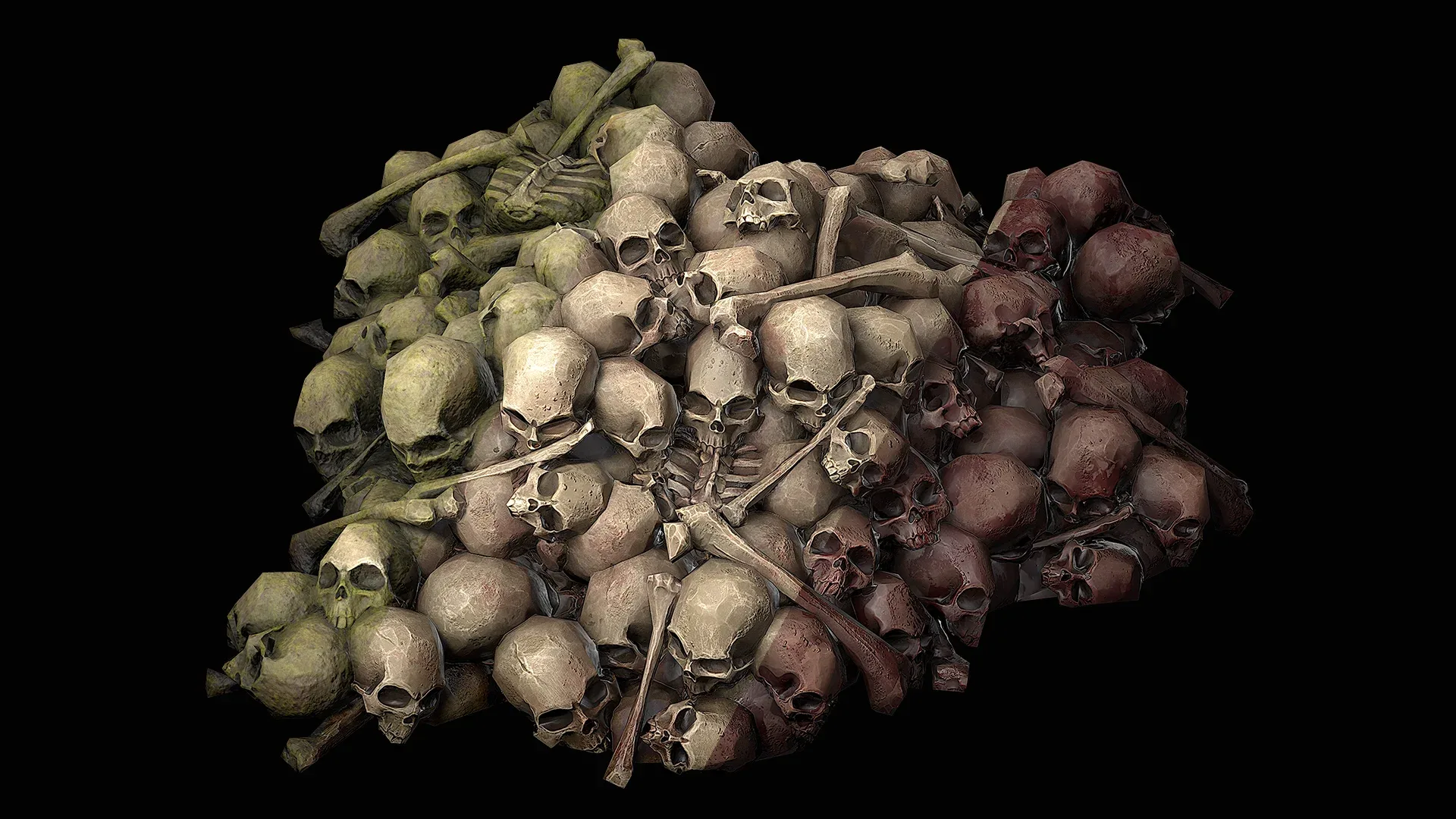 Pile of Bones and Skulls