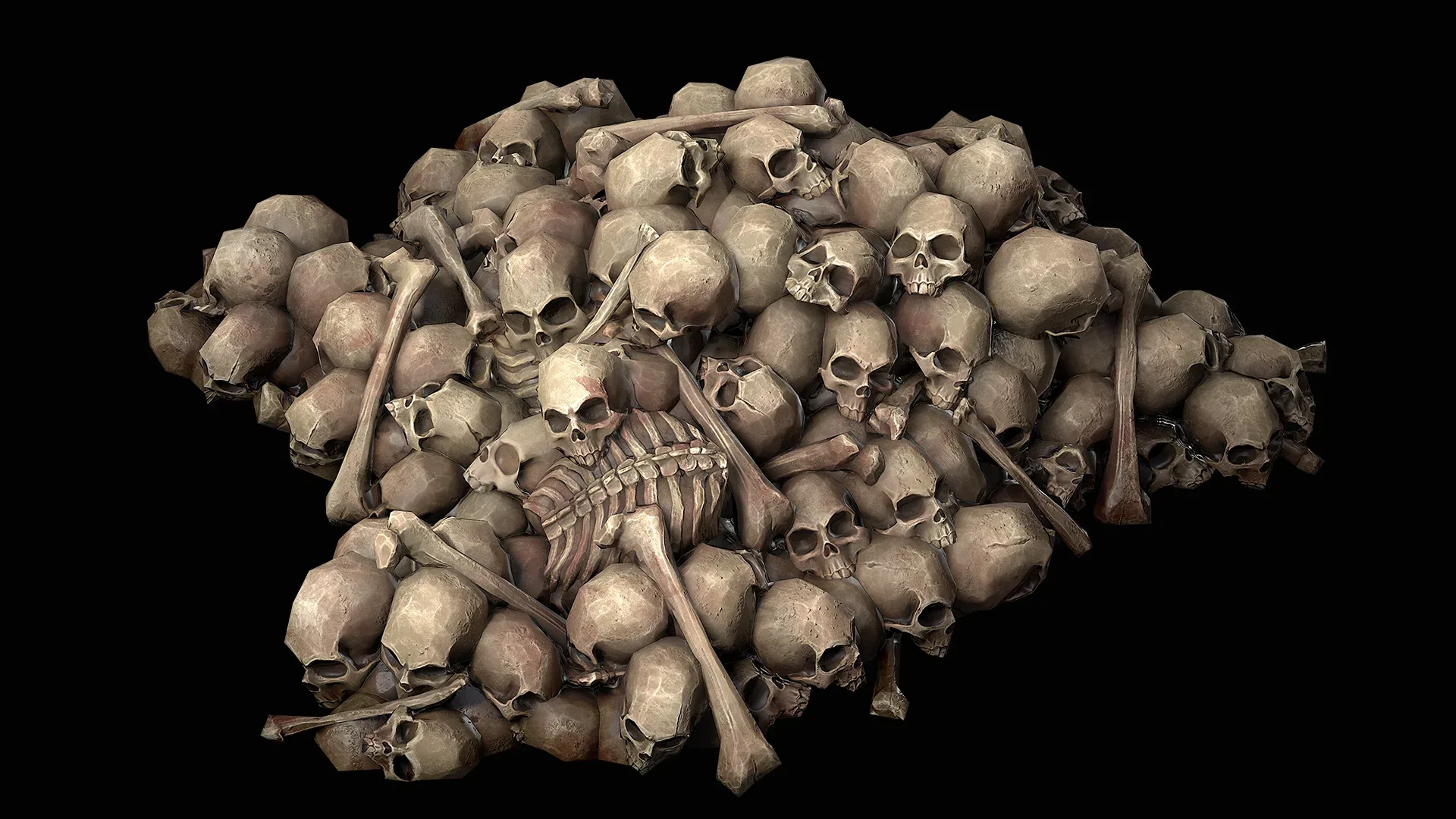 Pile of Bones and Skulls