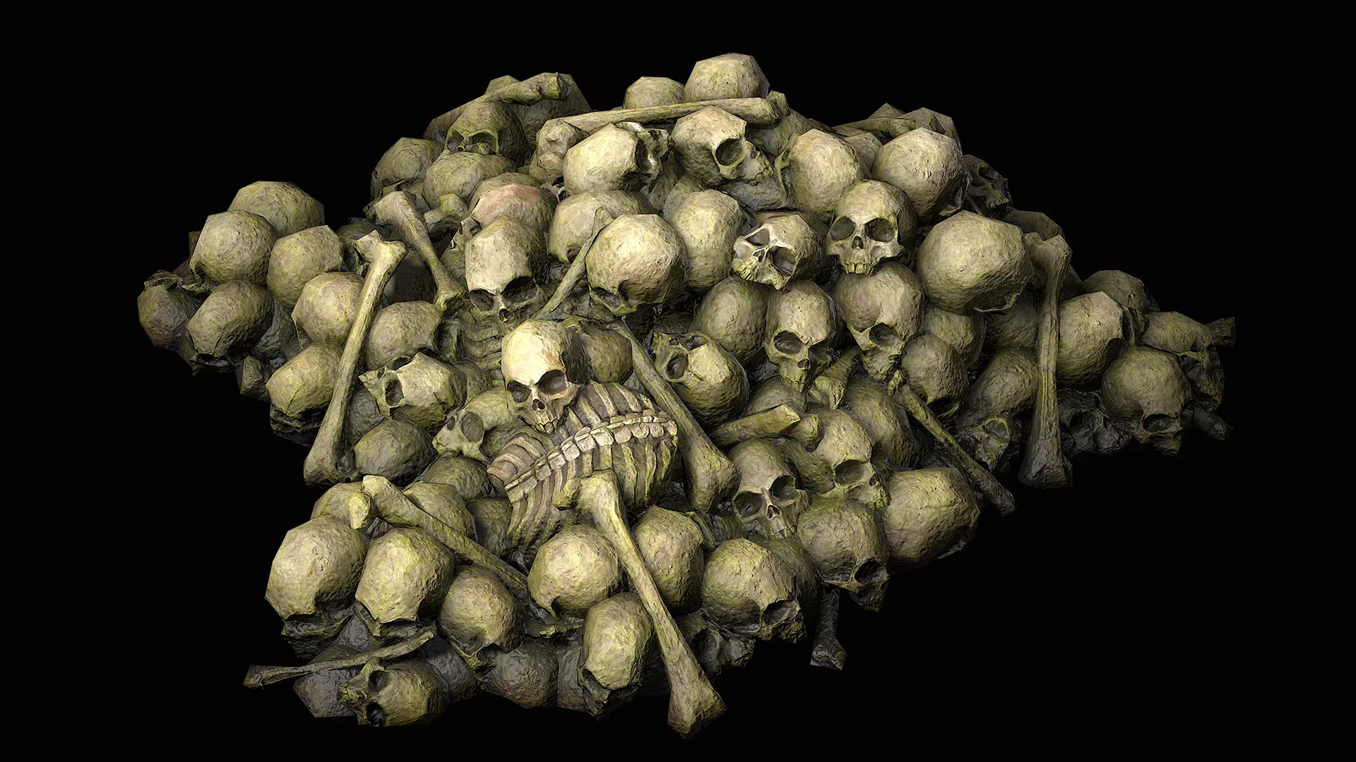 Pile of Bones and Skulls