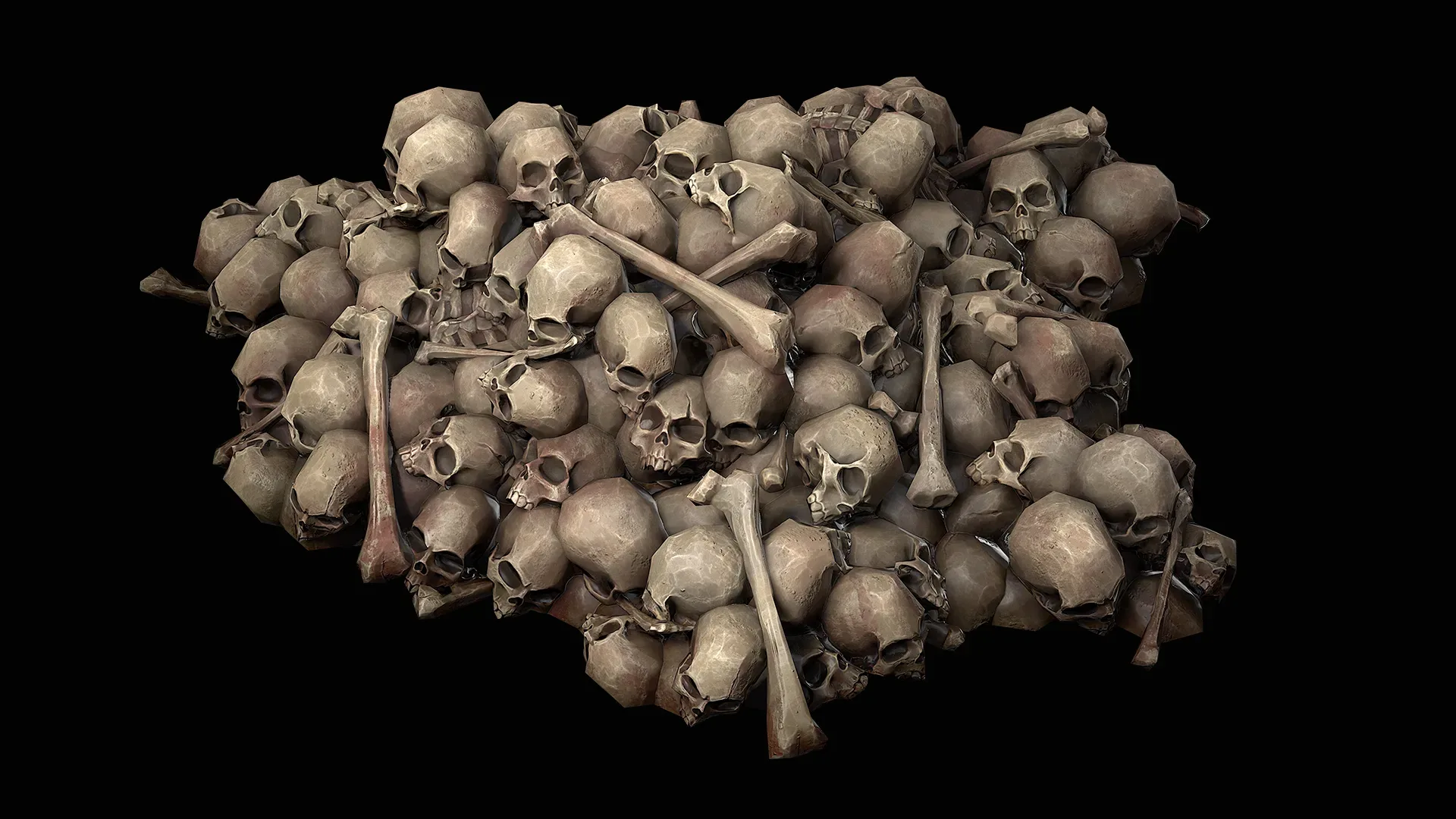 Pile of Bones and Skulls