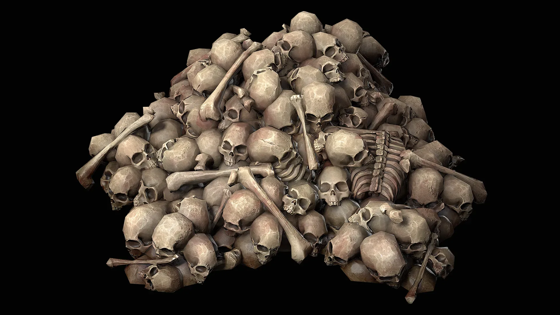 Pile of Bones and Skulls