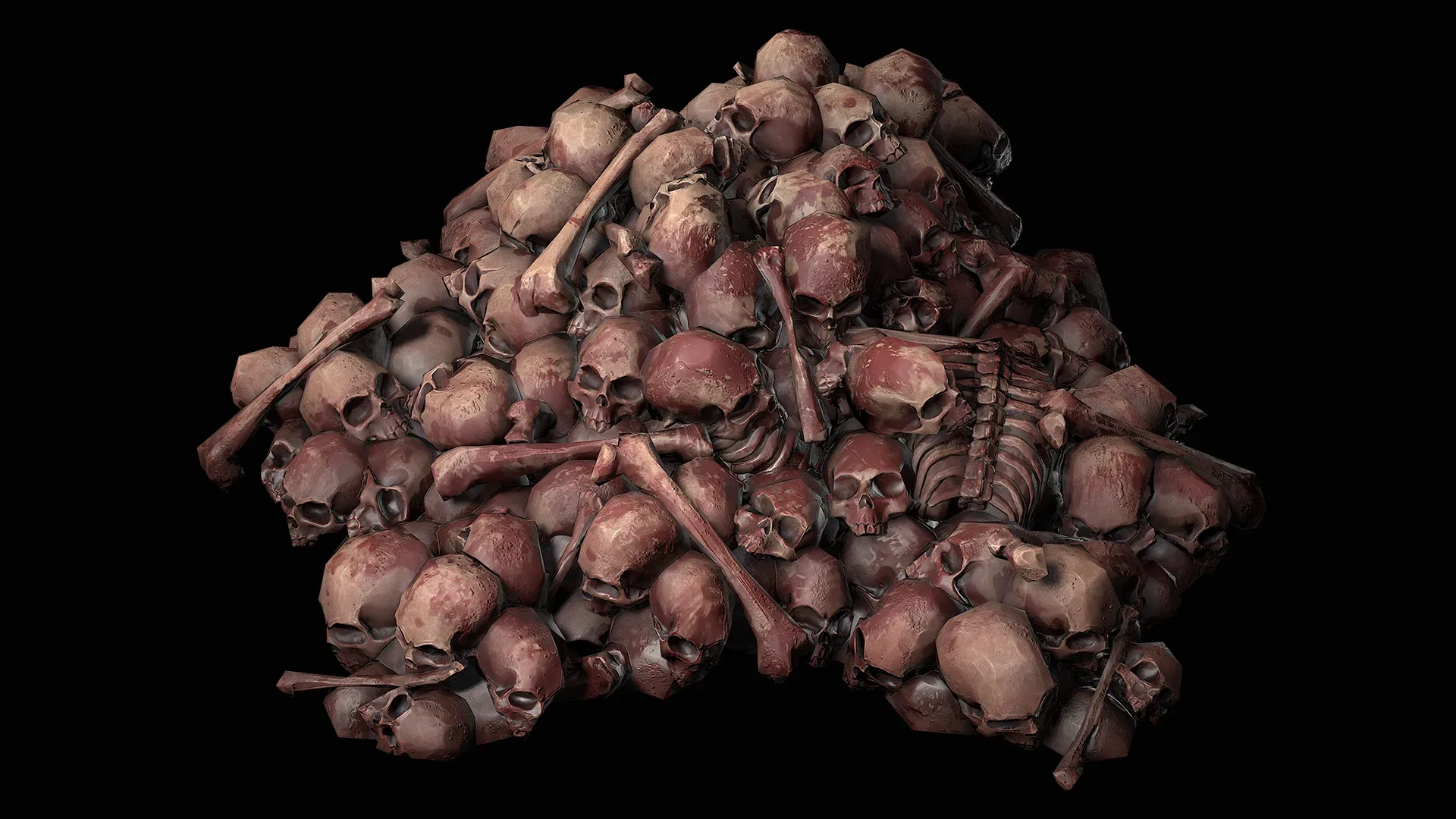 Pile of Bones and Skulls