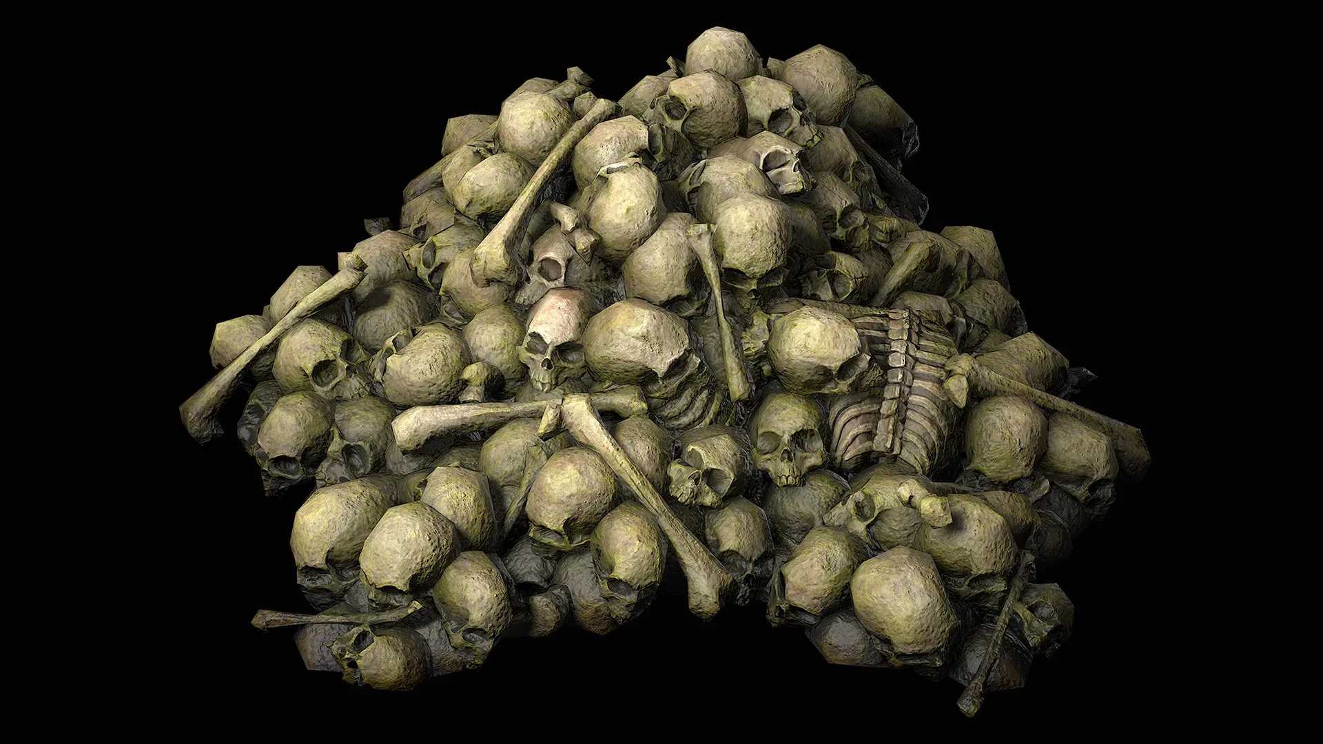 Pile of Bones and Skulls