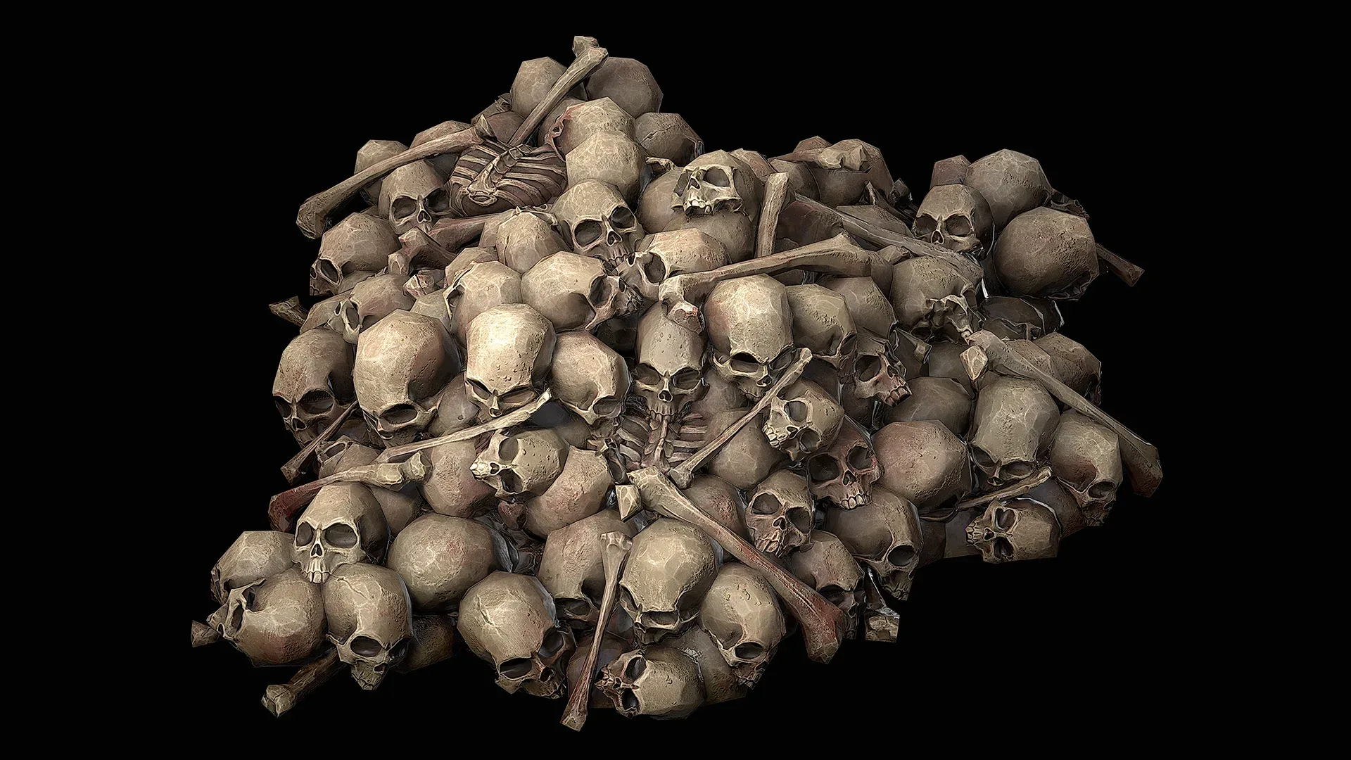 Pile of Bones and Skulls