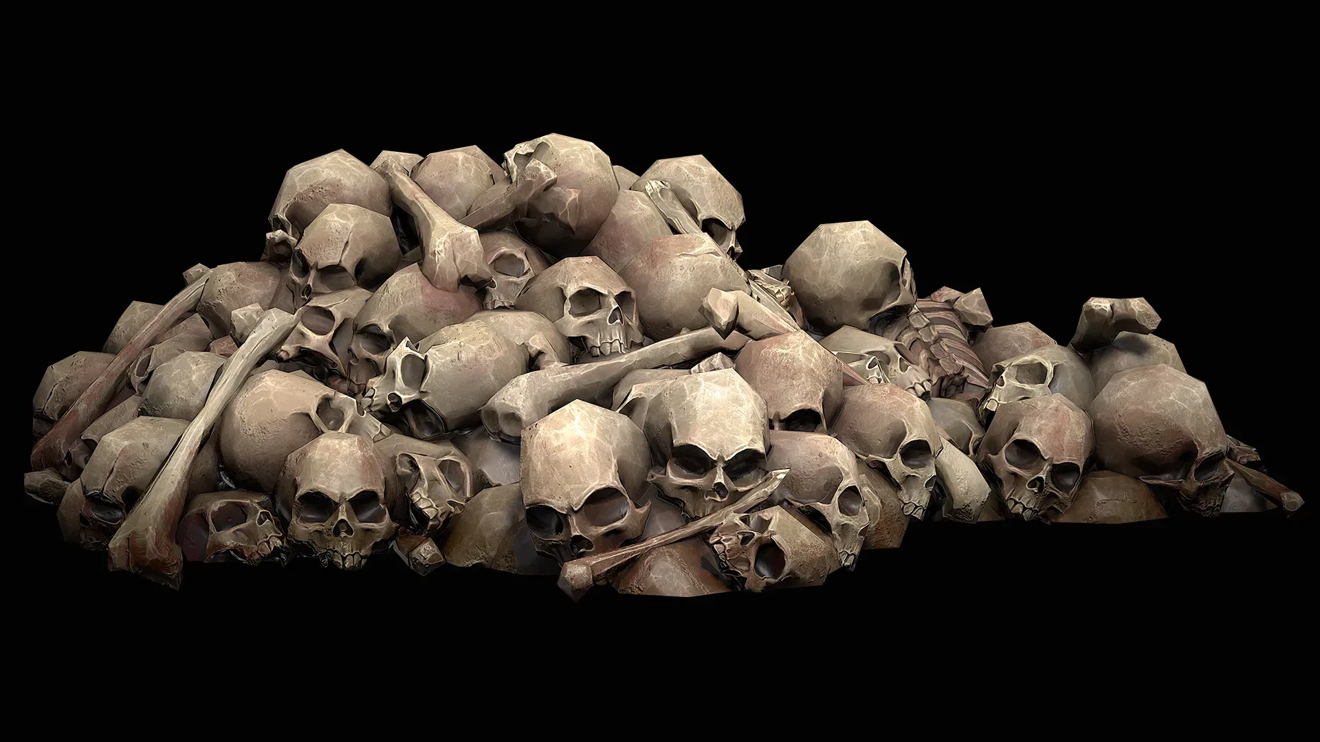 Pile of Bones and Skulls