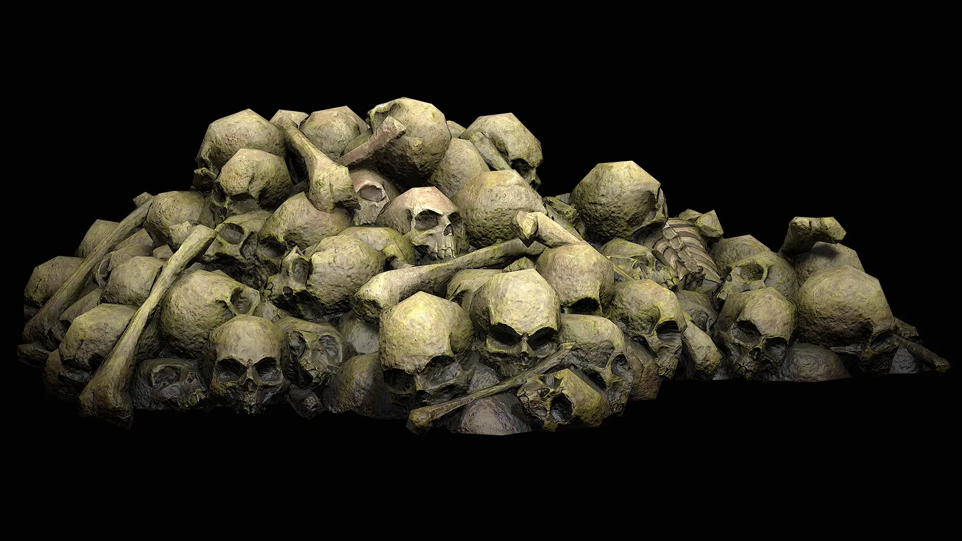 Pile of Bones and Skulls