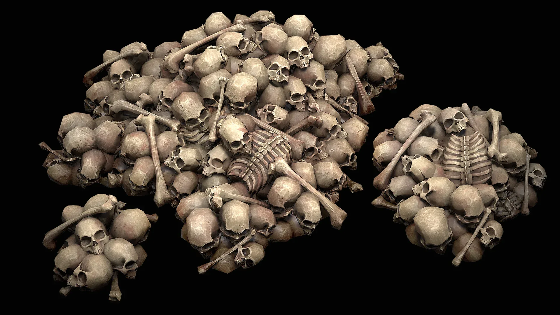 Pile of Bones and Skulls Set