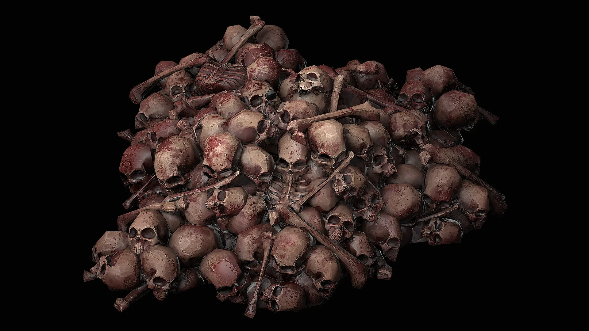 Pile of Bones and Skulls Set