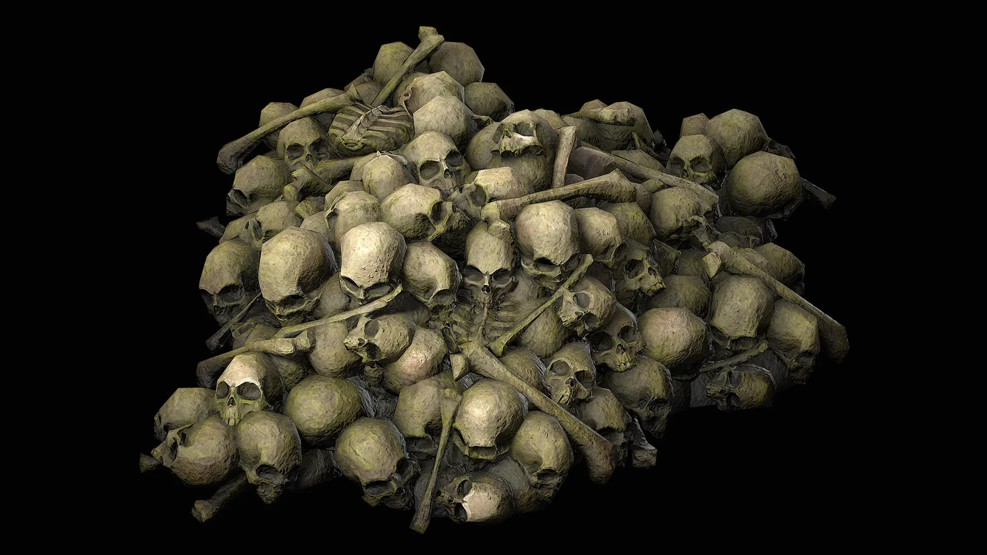 Pile of Bones and Skulls Set