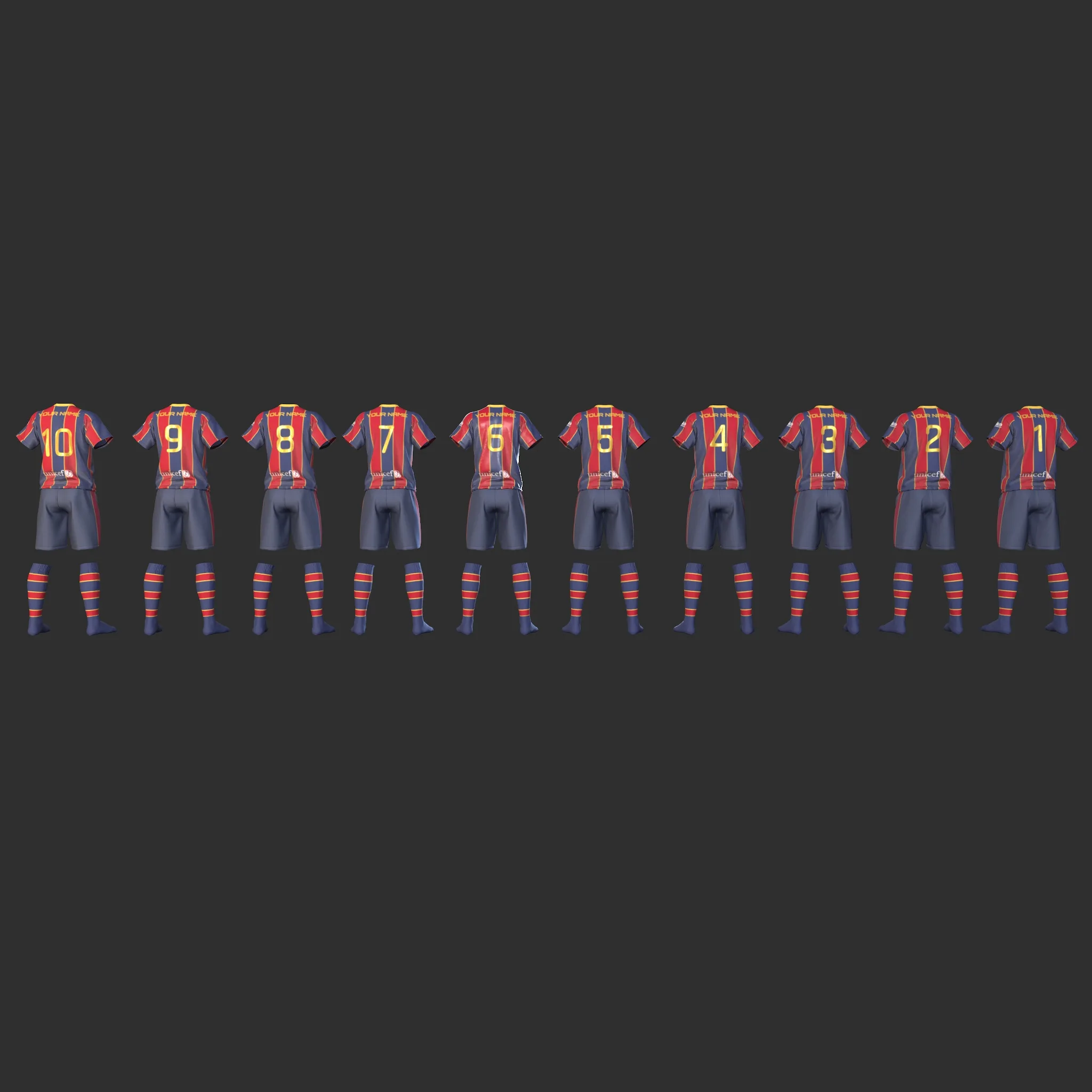 Barcelona Football Cloth