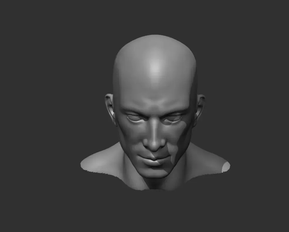 Male and Female Head Realistic Base Mesh 3d Model