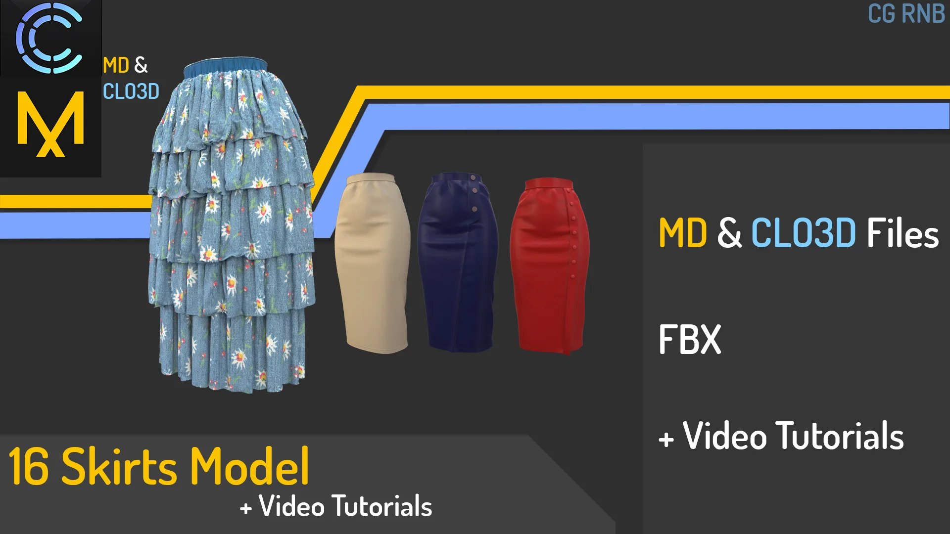 16 Skirt Models and Video Tutorials