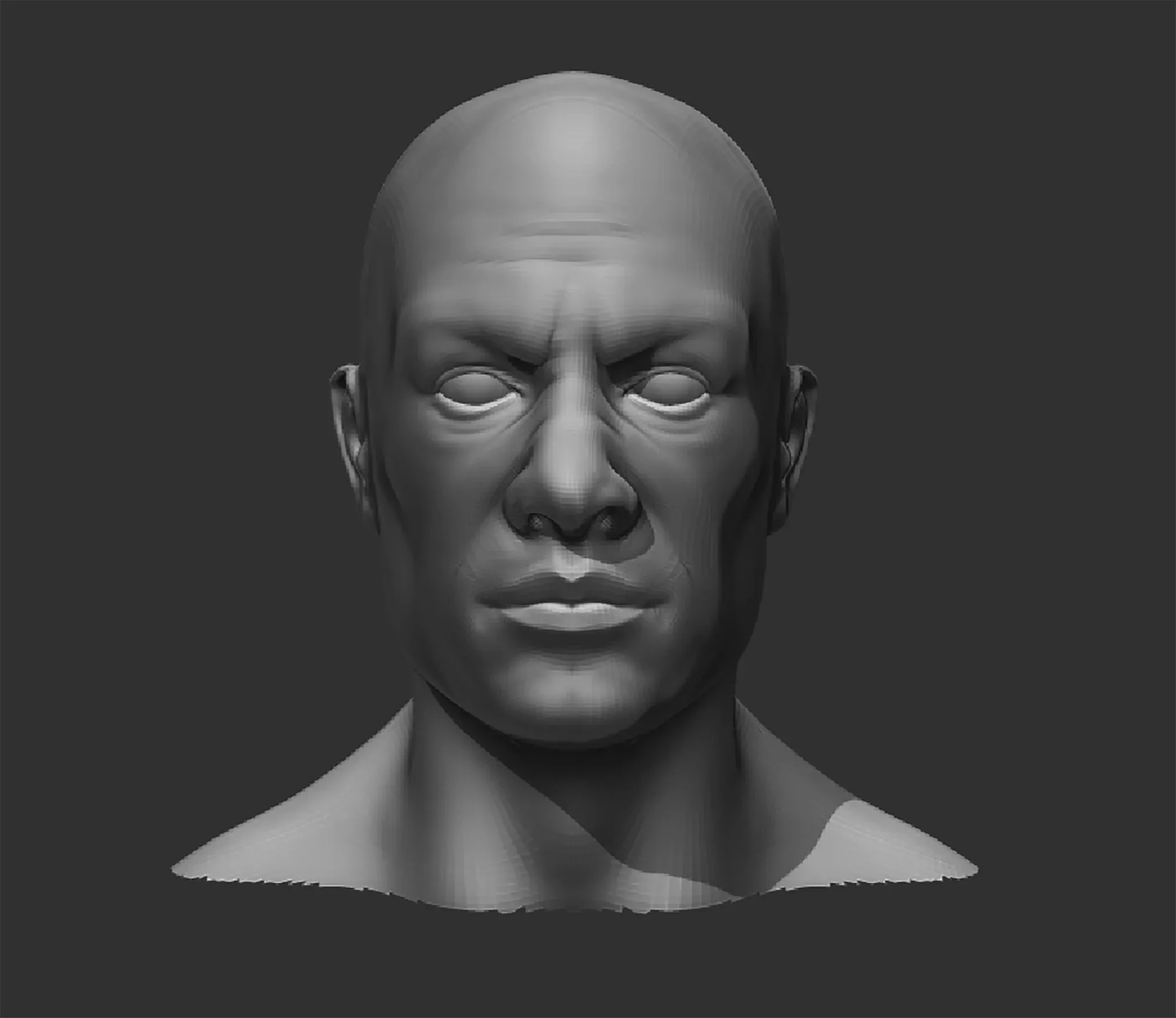 Male and Female Head Realistic Base Mesh #2 3d Model