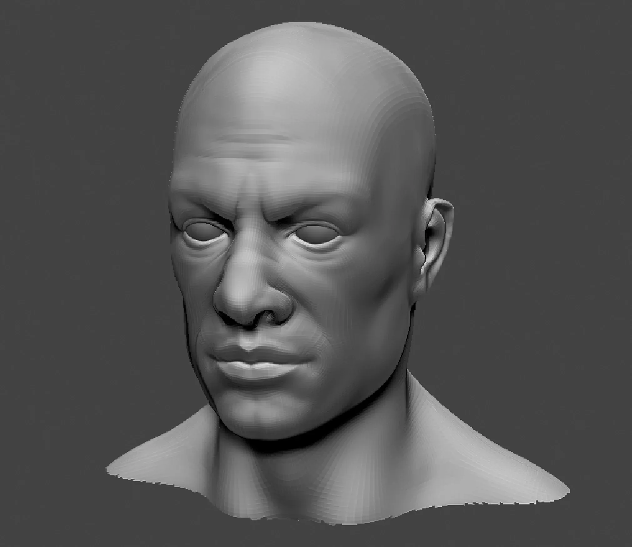 Male and Female Head Realistic Base Mesh #2 3d Model