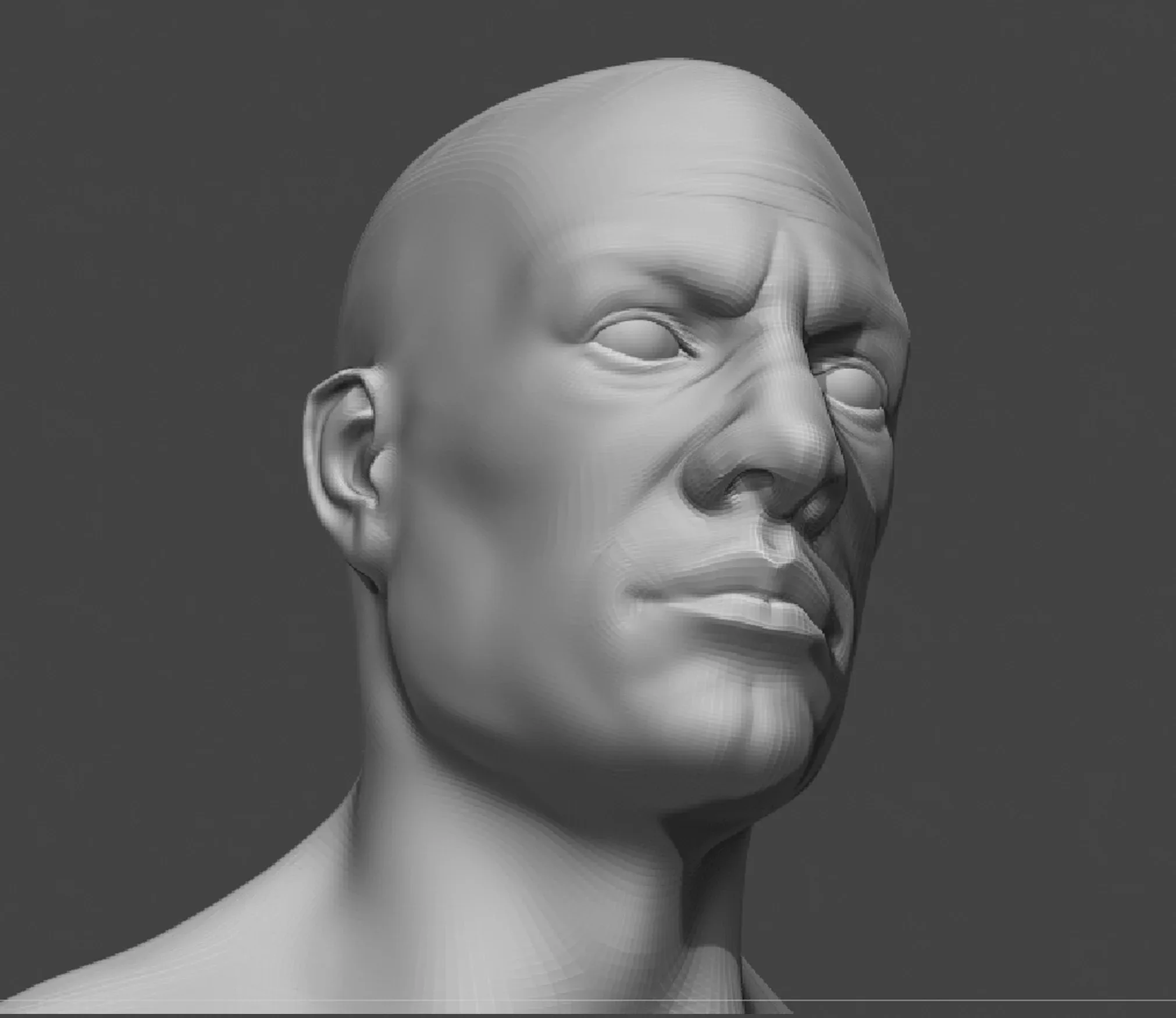 Male and Female Head Realistic Base Mesh #2 3d Model