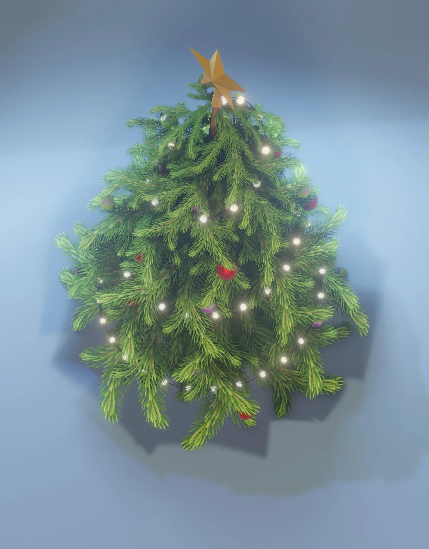 Stylized Christmas Tree 3D Model