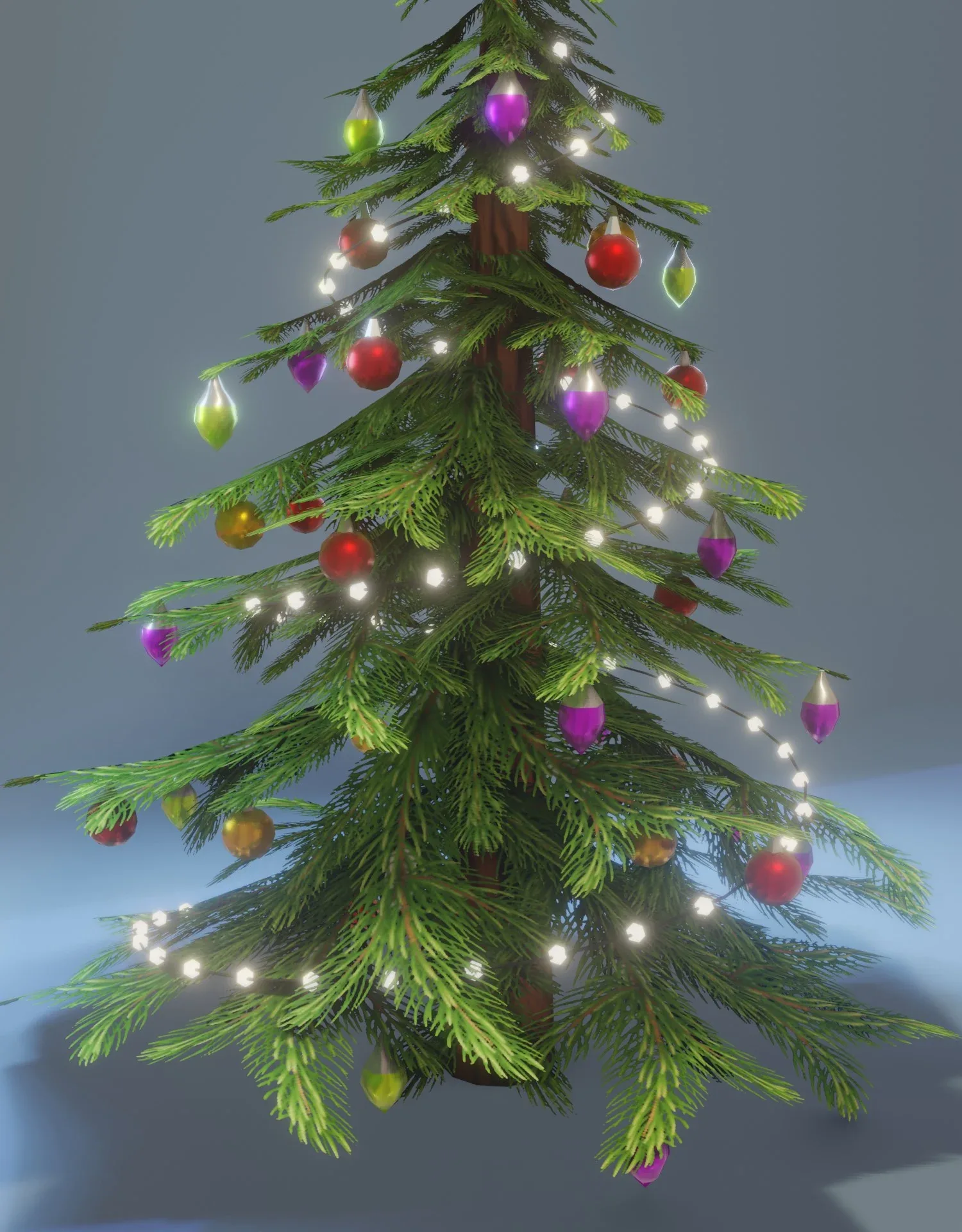 Stylized Christmas Tree 3D Model