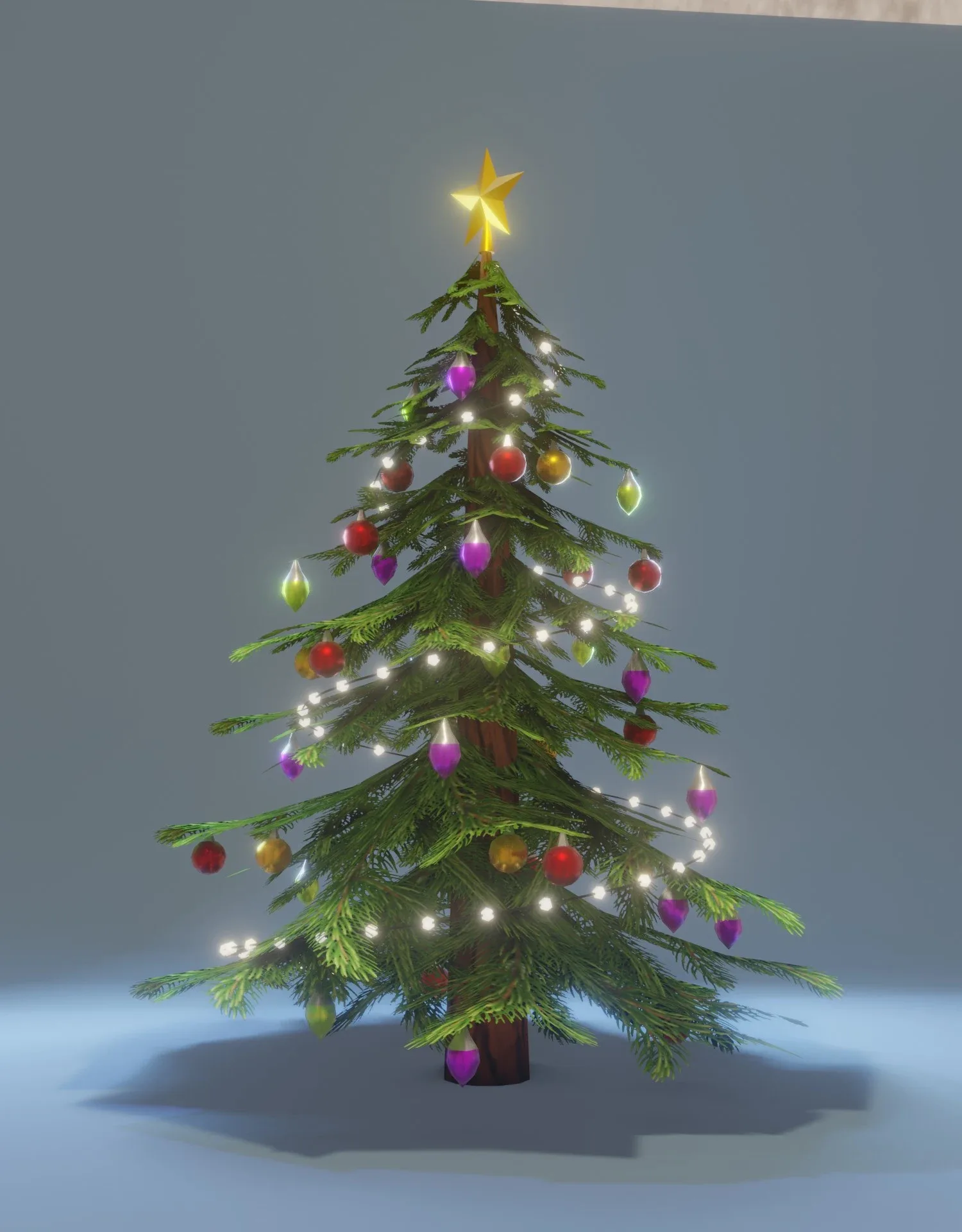 Stylized Christmas Tree 3D Model