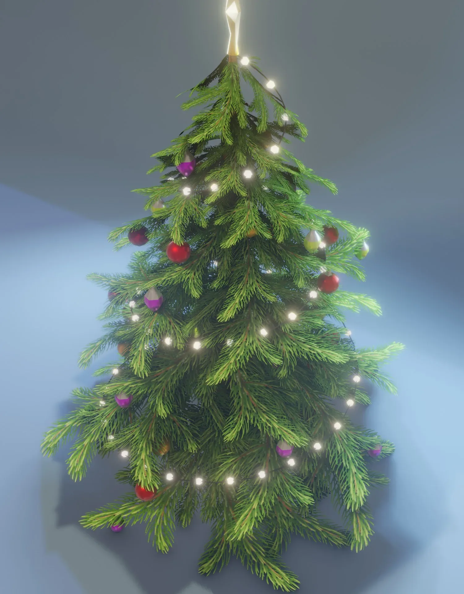 Stylized Christmas Tree 3D Model