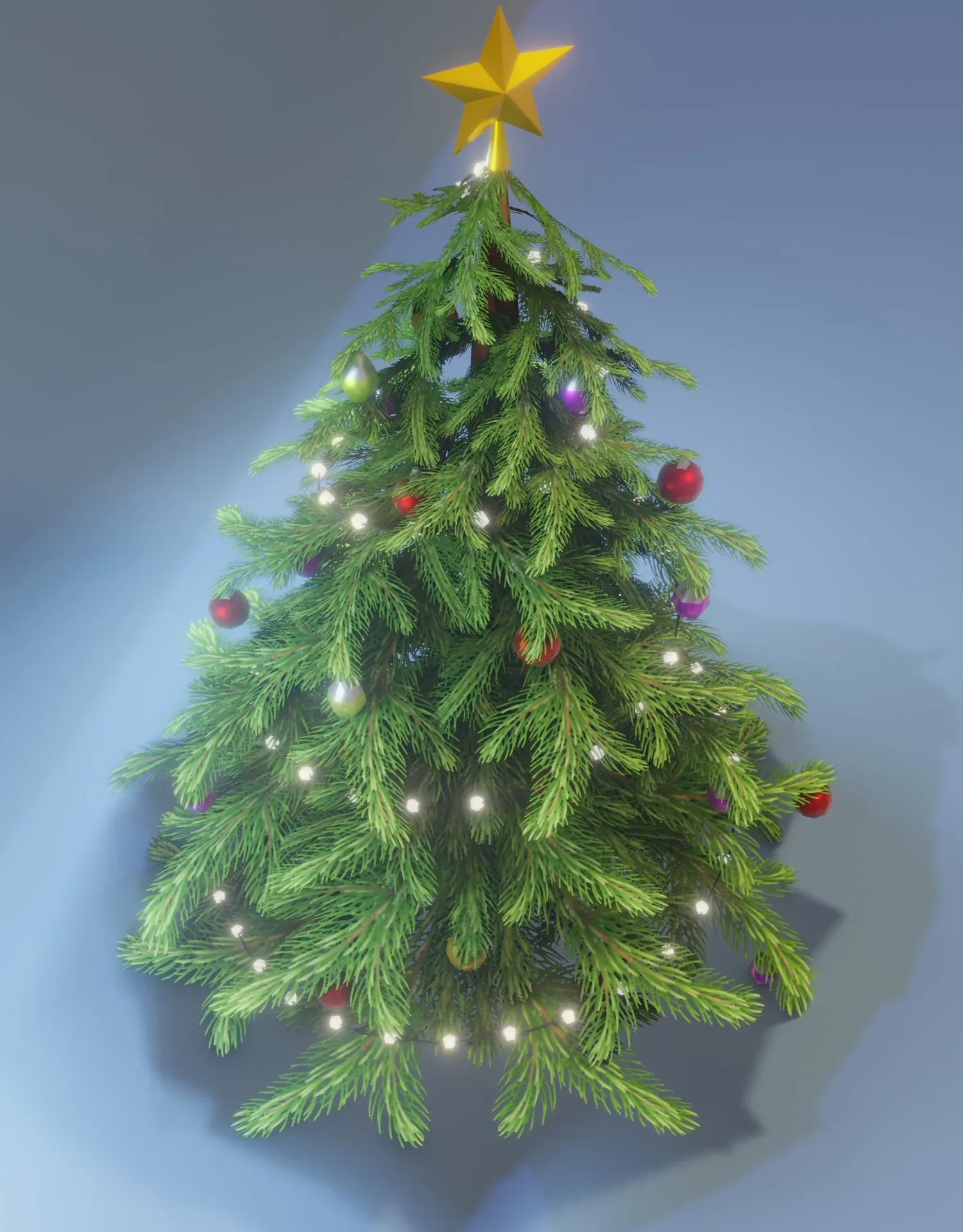 Stylized Christmas Tree 3D Model