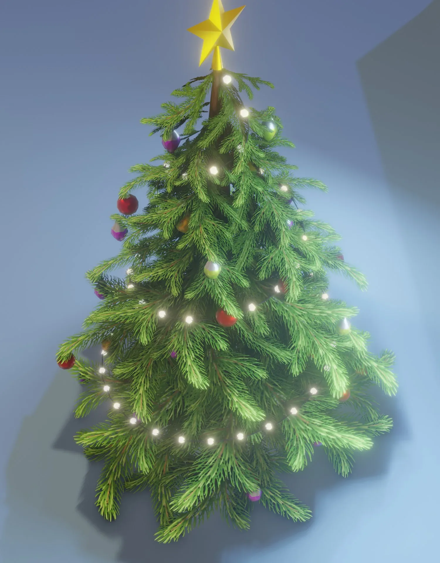 Stylized Christmas Tree 3D Model