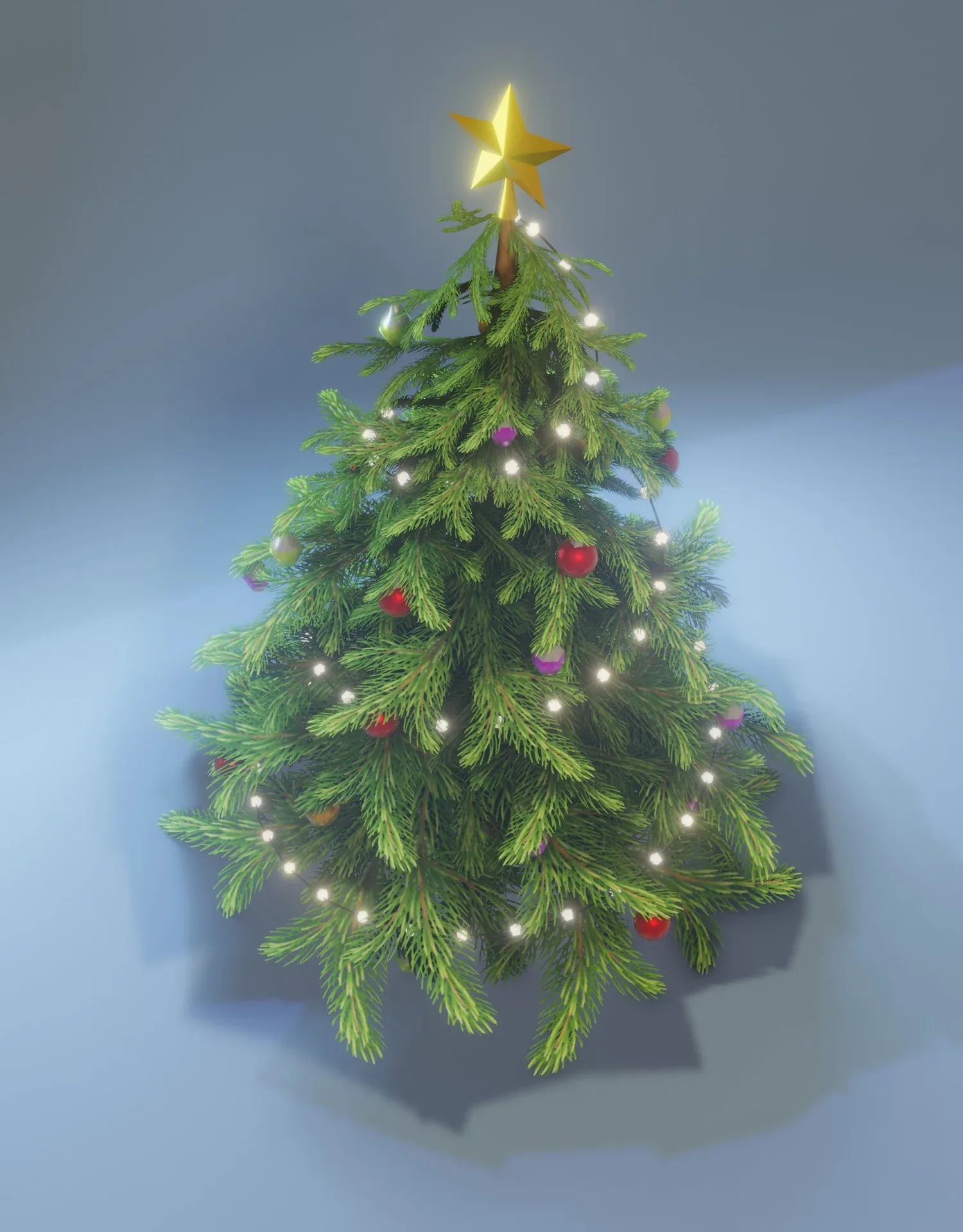 Stylized Christmas Tree 3D Model