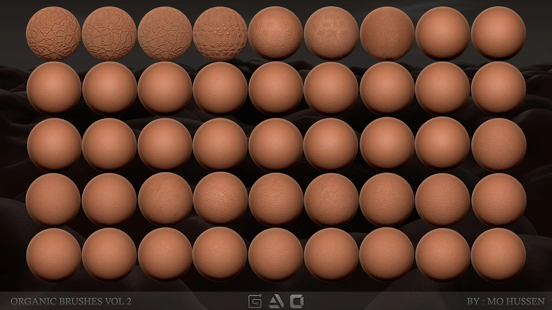 +220 4K Brushes Skin (Seamless and Tileable)