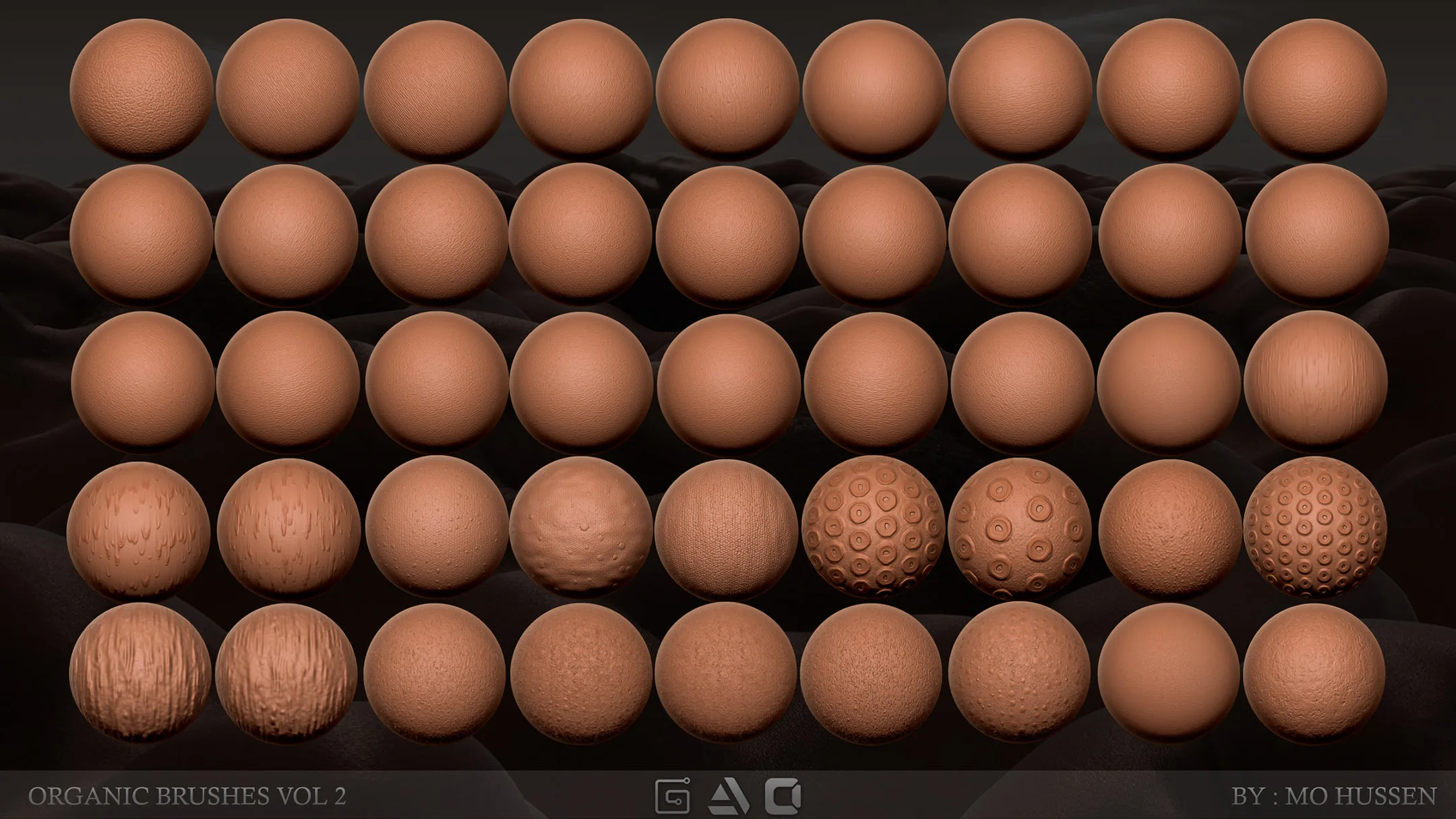 +220 4K Brushes Skin (Seamless and Tileable)