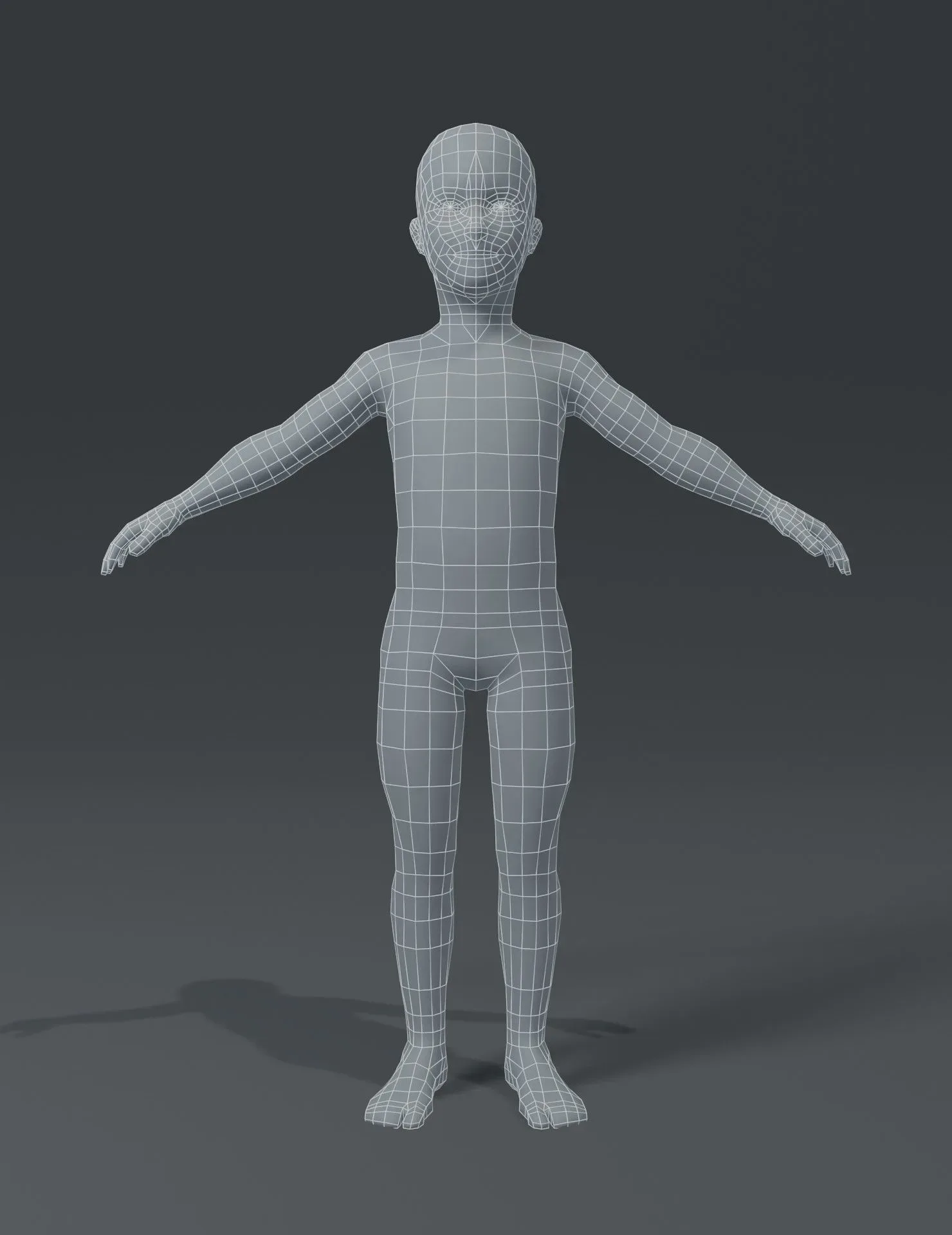 Human Body Base Mesh 10 3D Models Pack