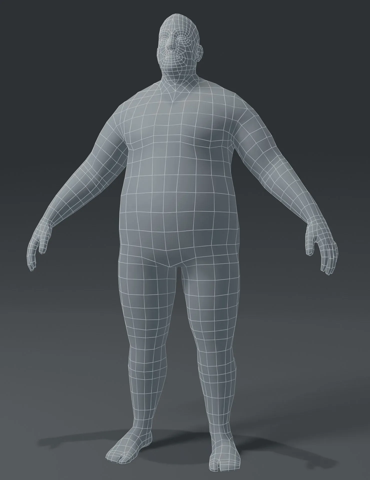 Human Body Base Mesh 10 3D Models Pack