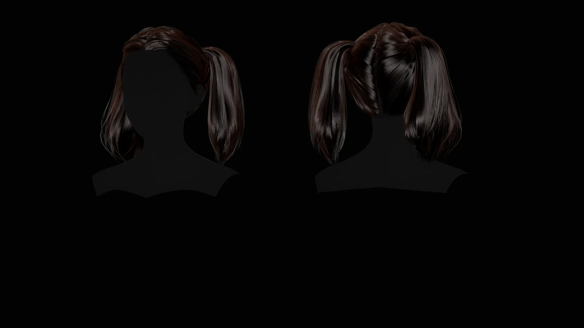 Female Hair Collection - Game Ready