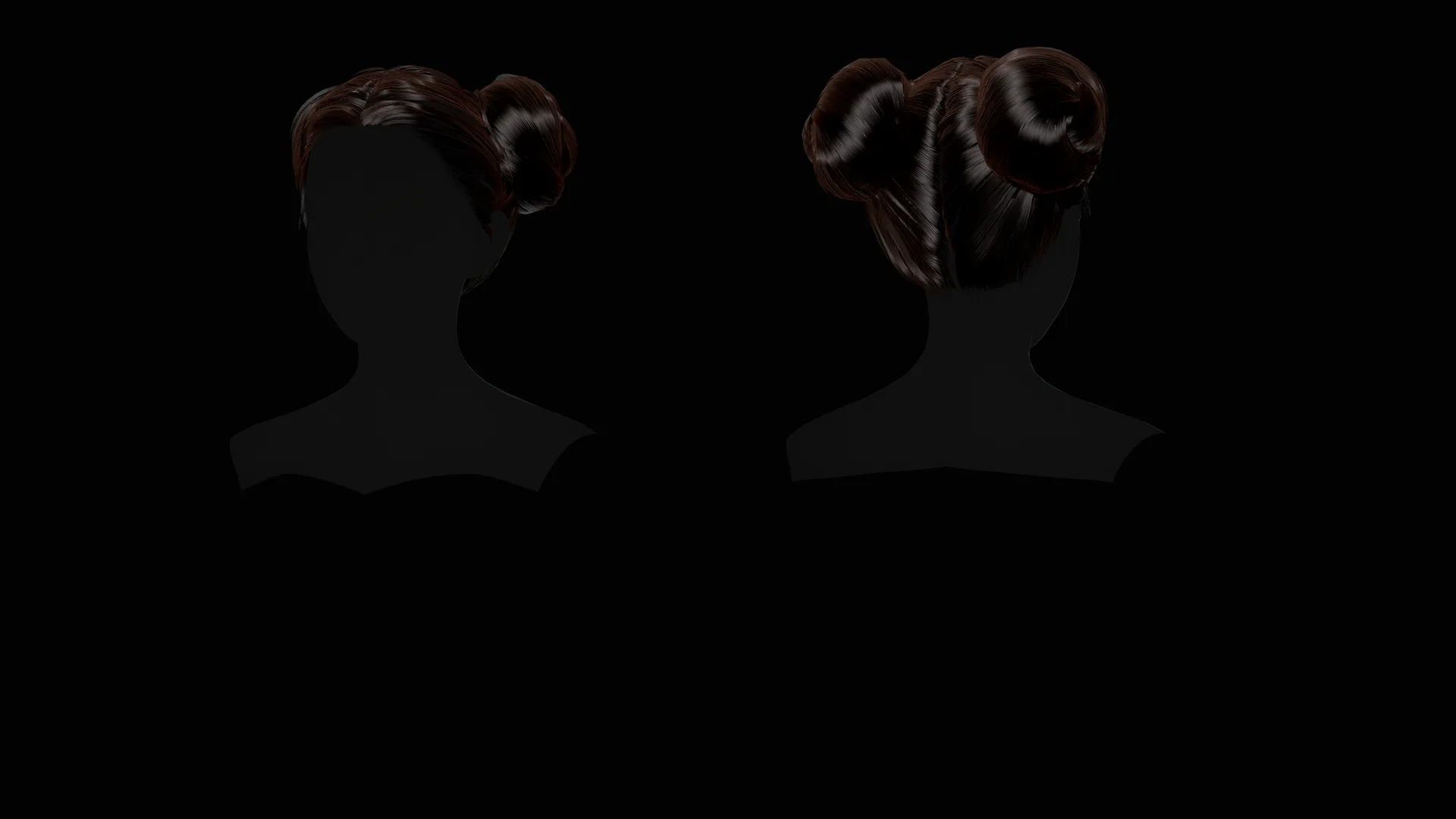 Female Hair Collection - Game Ready