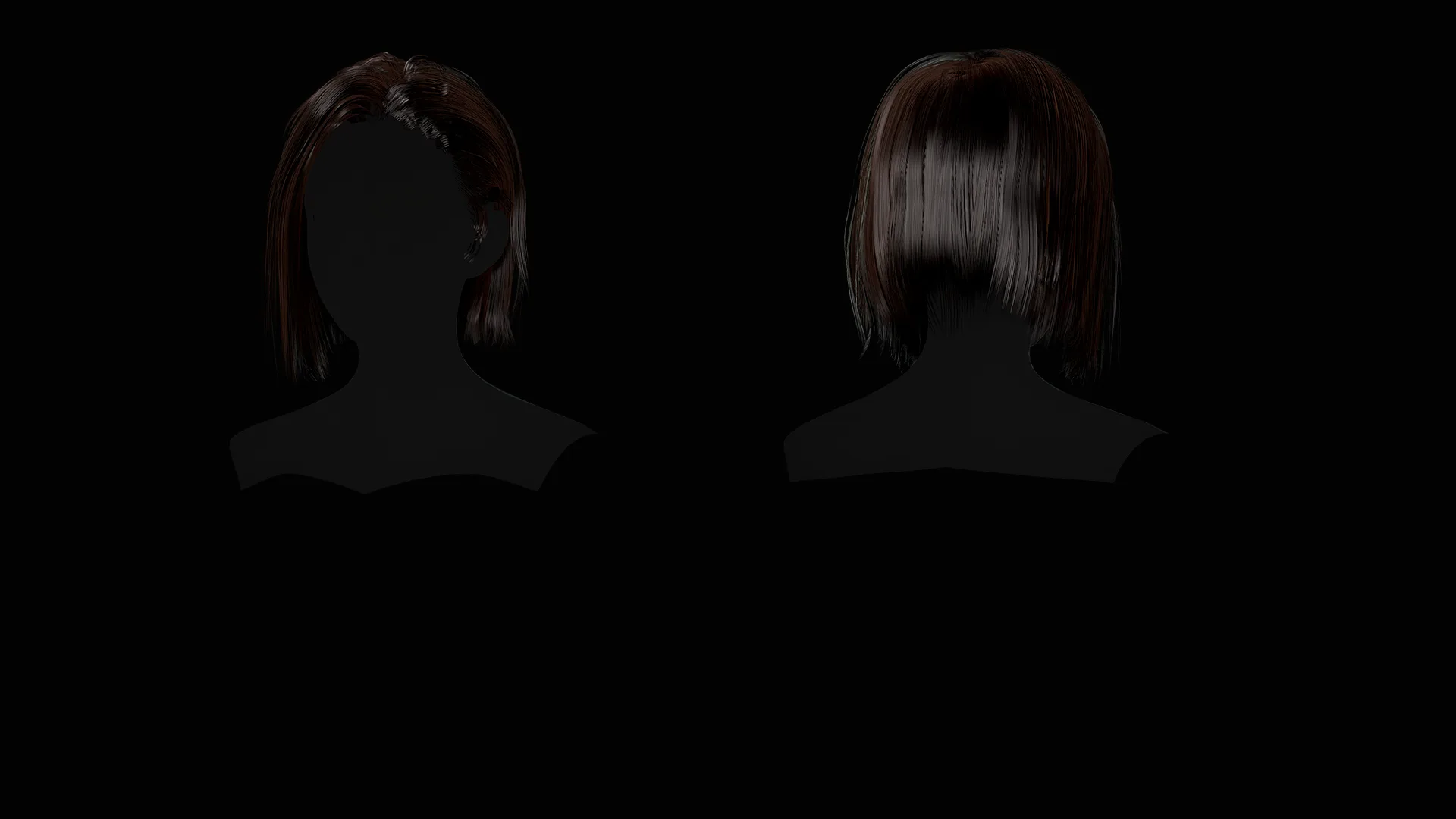 Female Hair Collection - Game Ready