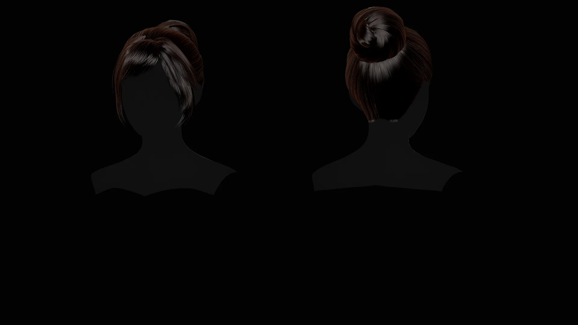 Female Hair Collection - Game Ready